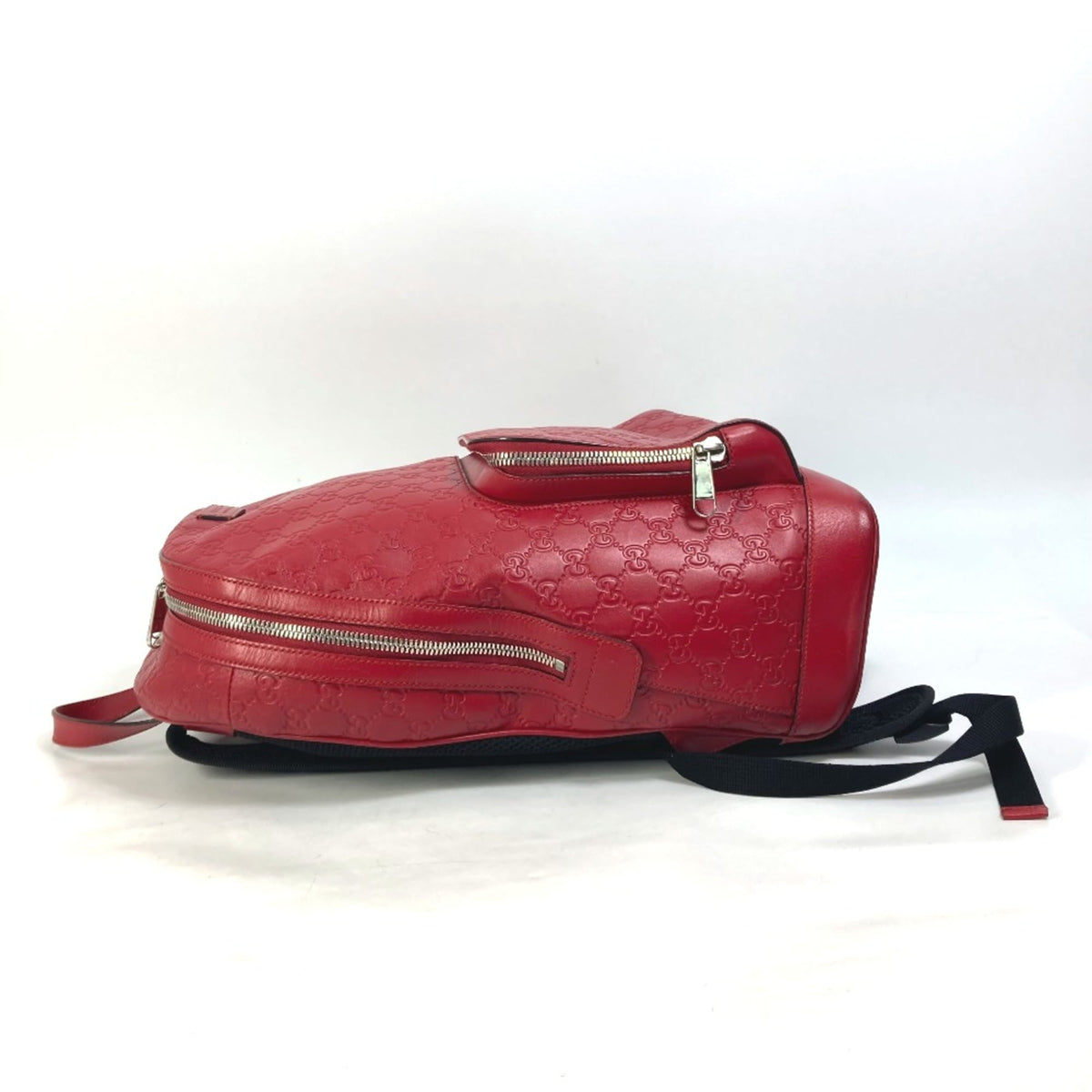 Gucci Red Leather Backpack (Pre-Owned)