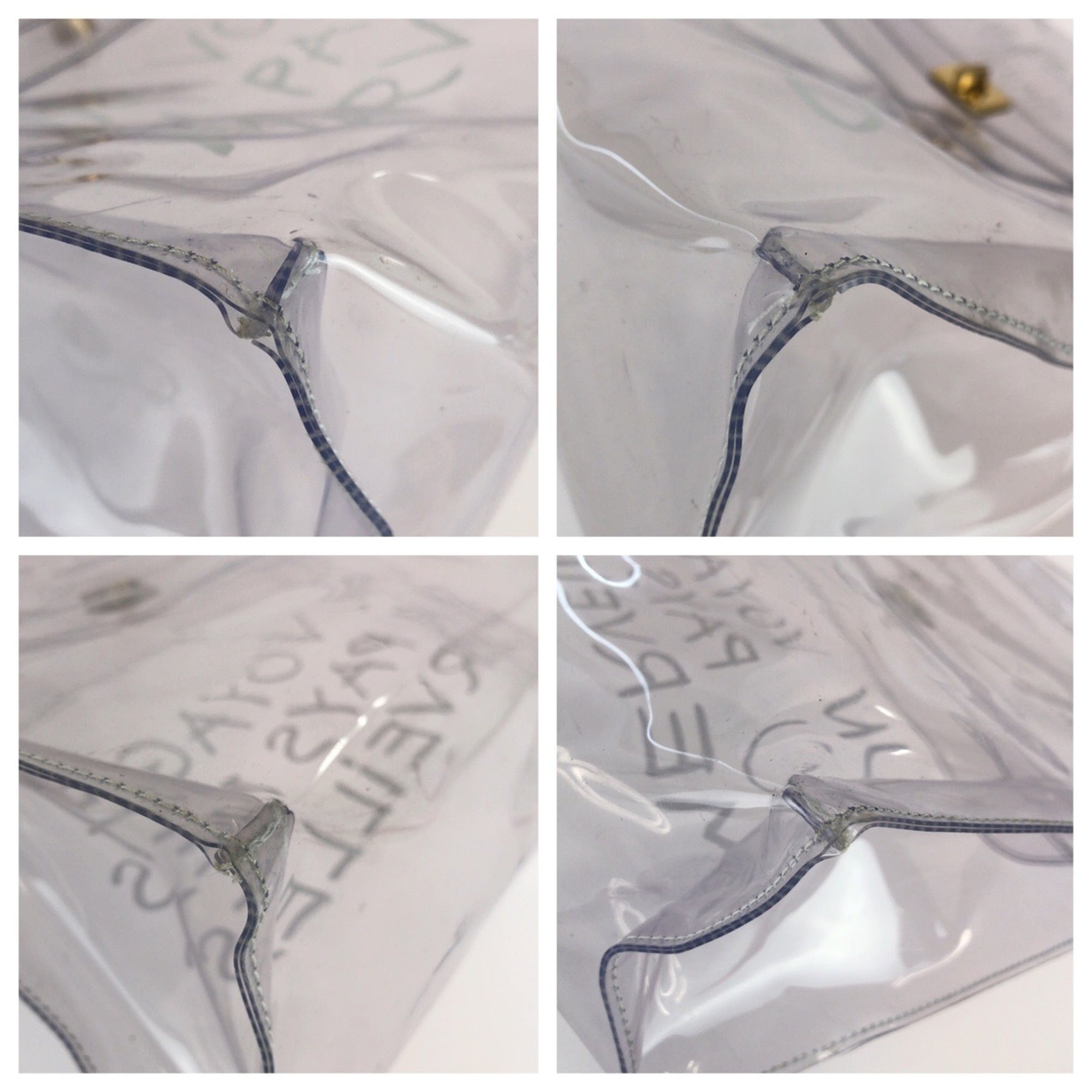 Hermes Clear Vinyl Handbag (Pre-Owned)