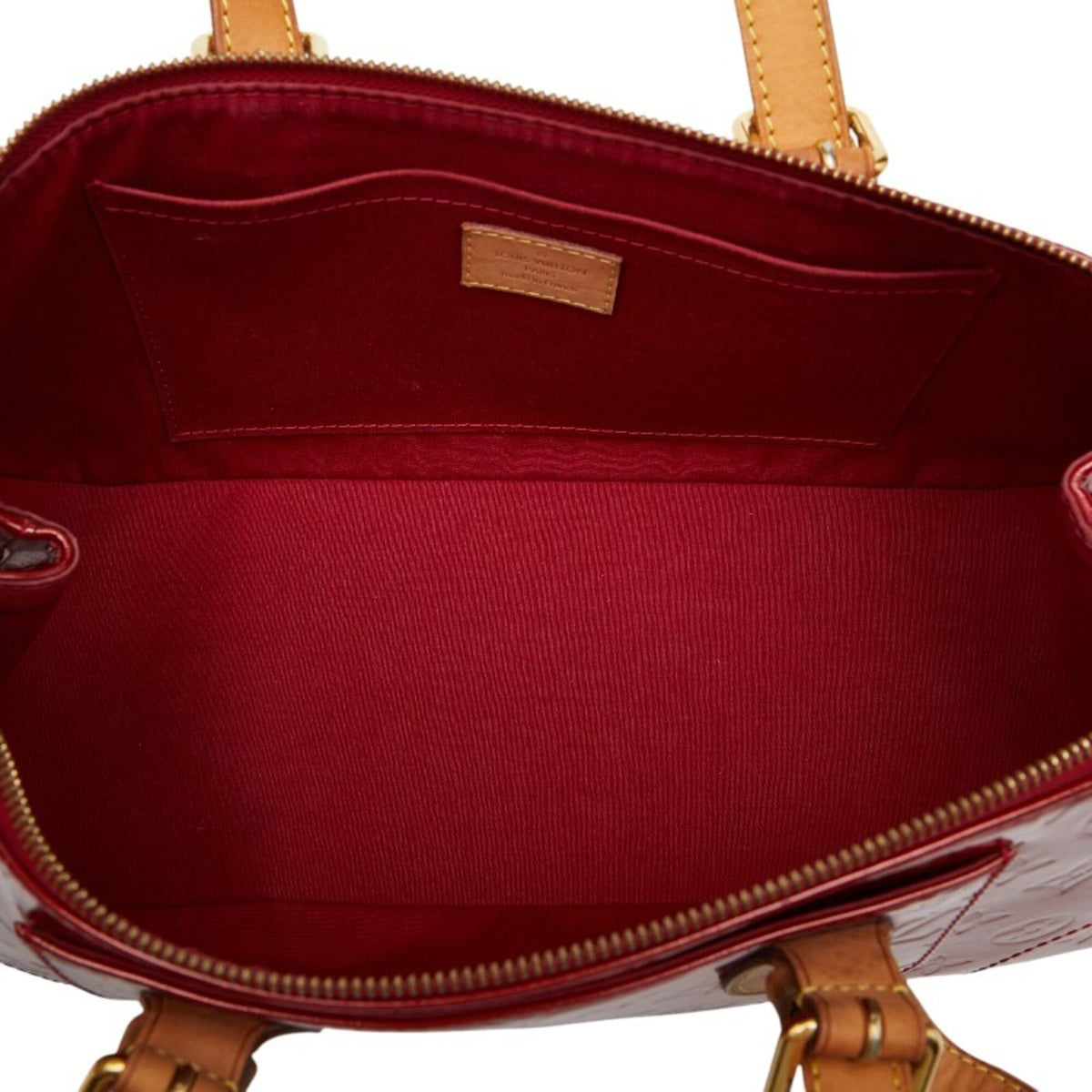 Louis Vuitton Pomme D'amour Red Color Patent Leather Handbag (Pre-Owned)