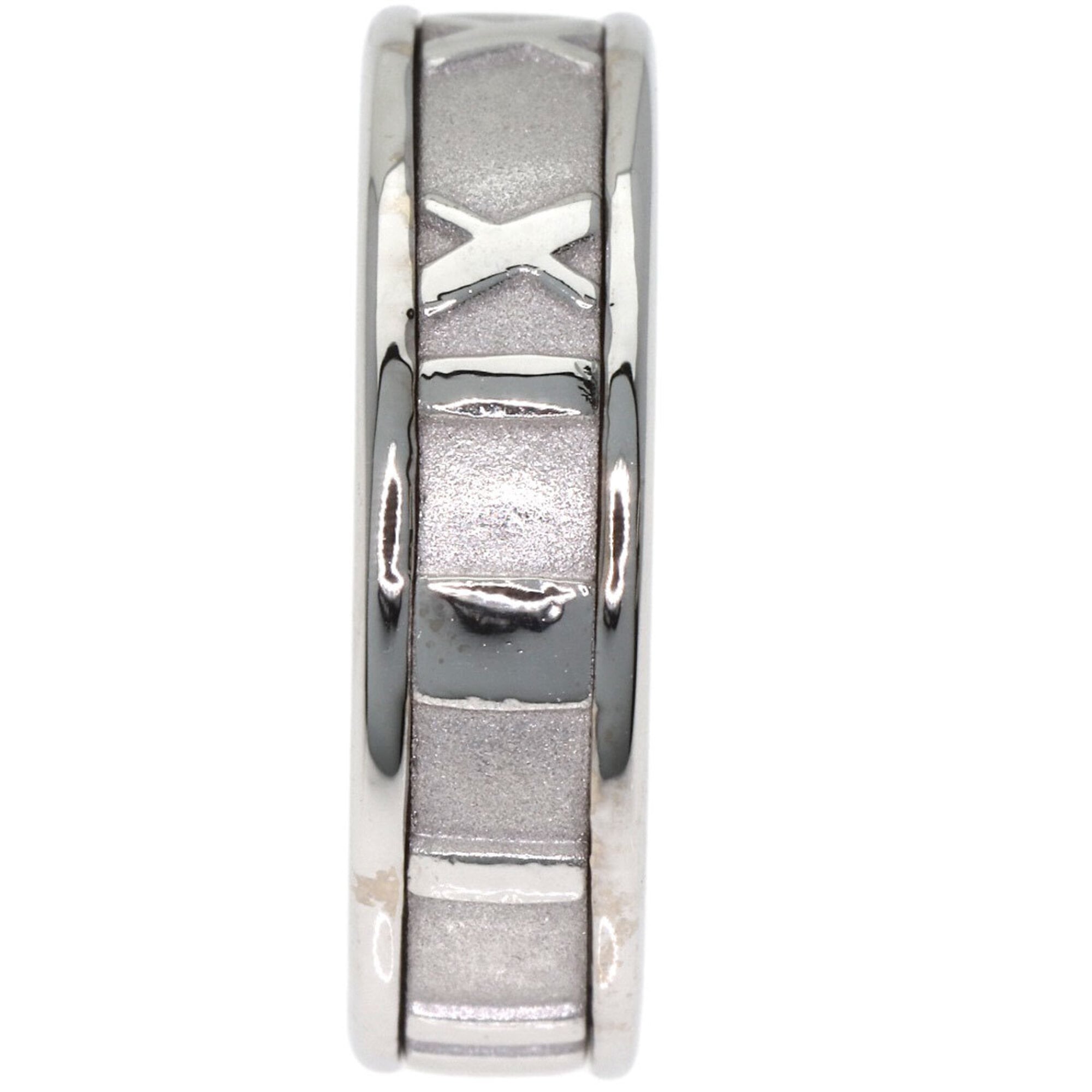 Tiffany Atlas White Gold (18K) Band Ring (Pre-Owned)