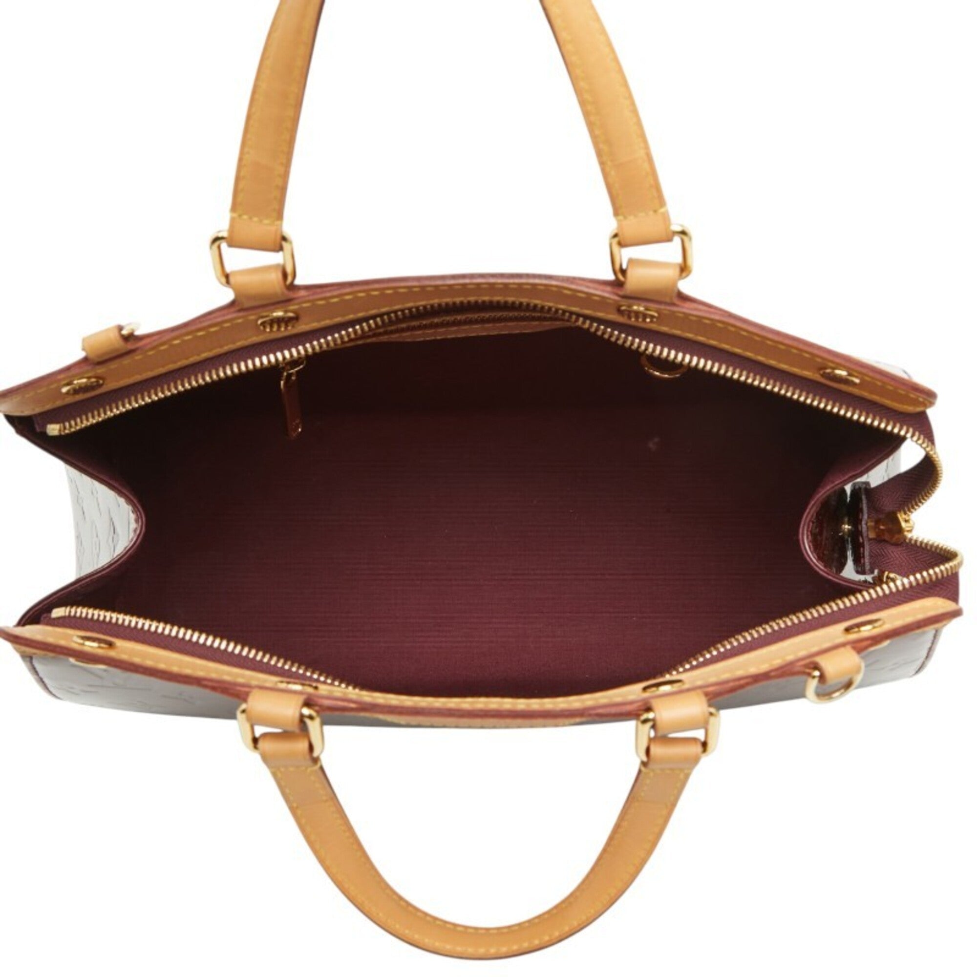 Louis Vuitton Rouge Fauviste Patent Leather Handbag Shoulder Bag (Pre-Owned)