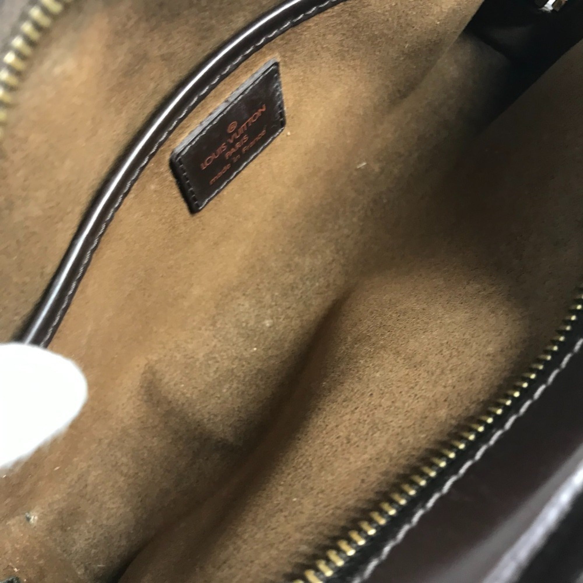 Louis Vuitton Brown Ebene Damier Canvas Clutch Bag Pouch (Pre-Owned)