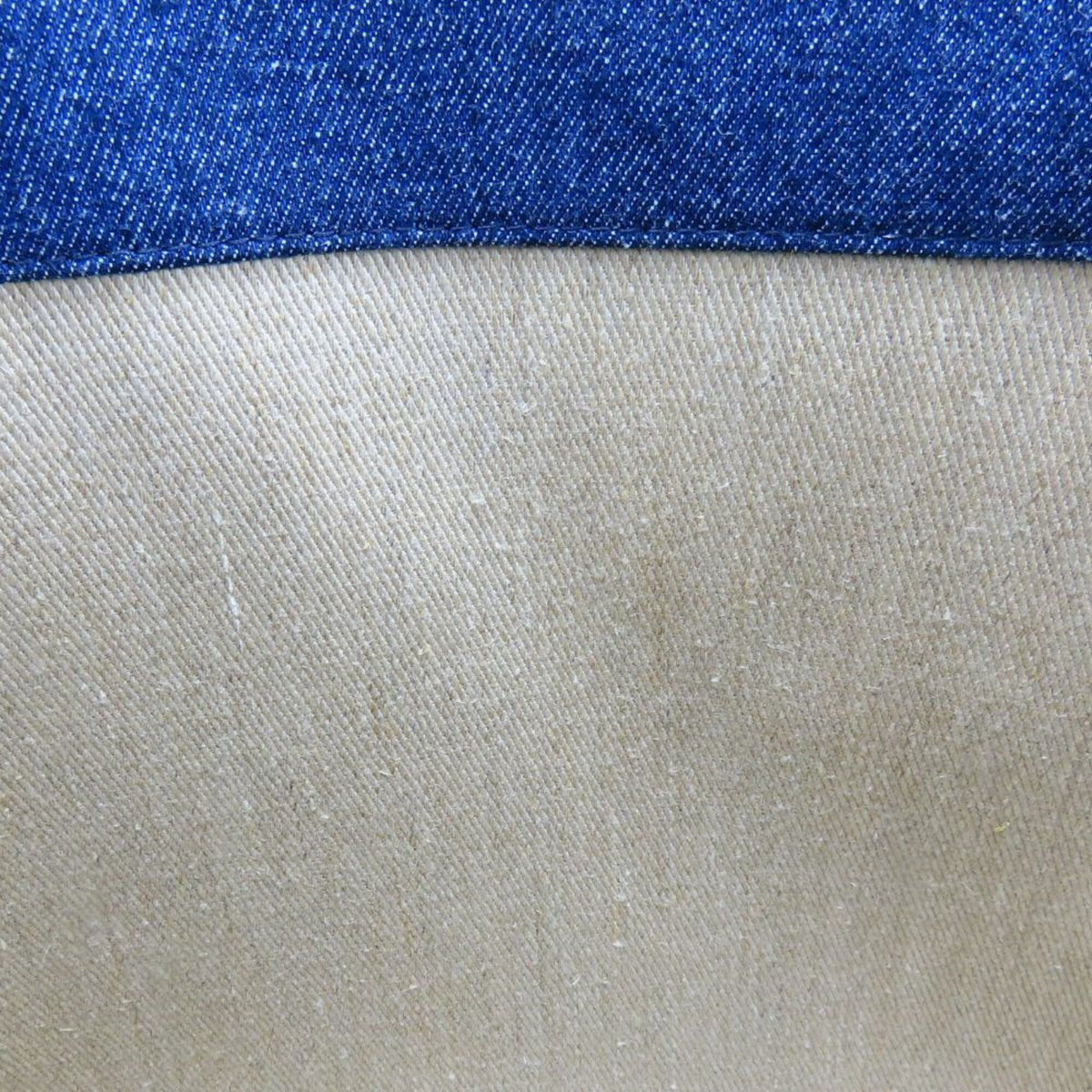 Chloé Blue White Cotton Denim Leather Tote Bag (Pre-Owned)
