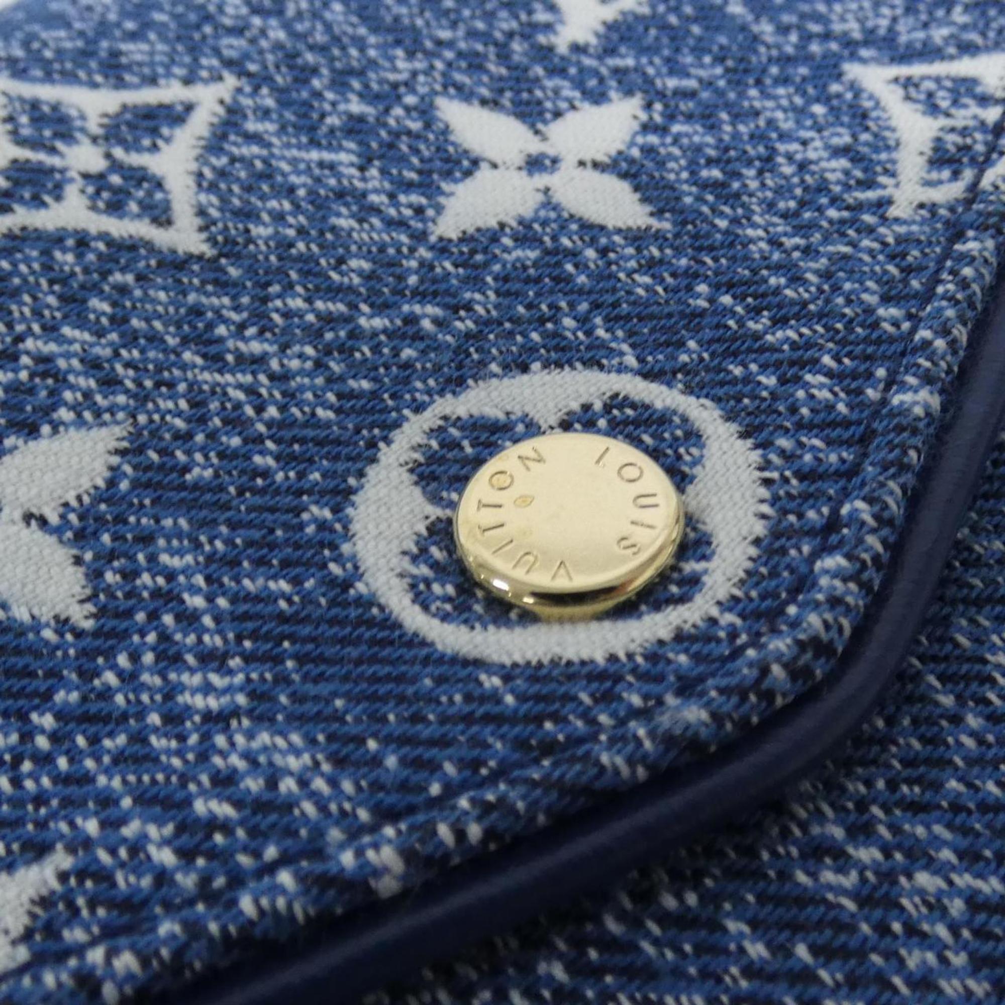 Louis Vuitton Monogram Gold Blue Monogram Navy Monogram Long Wallet (Bi-Fold) (Pre-Owned)