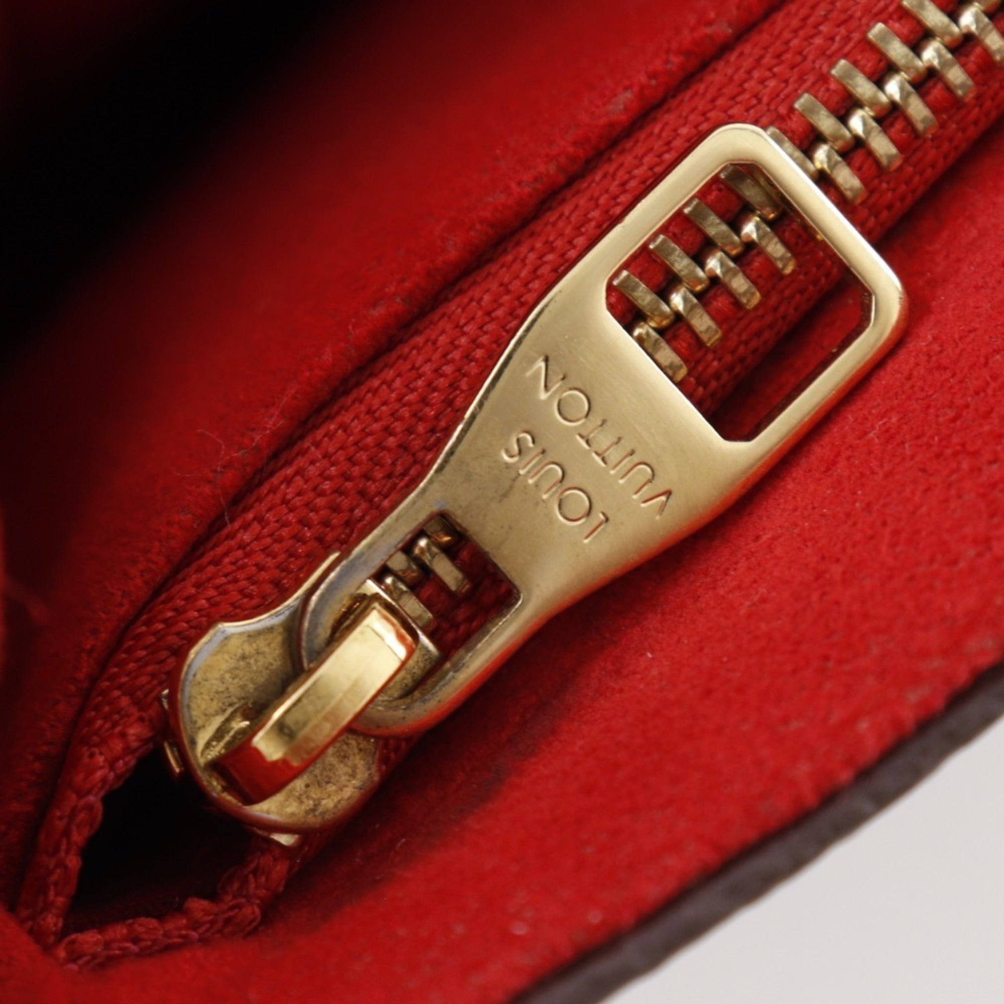 Louis Vuitton Monogram Brown Cerise Red Color Monogram Shoulder Bag (Pre-Owned)