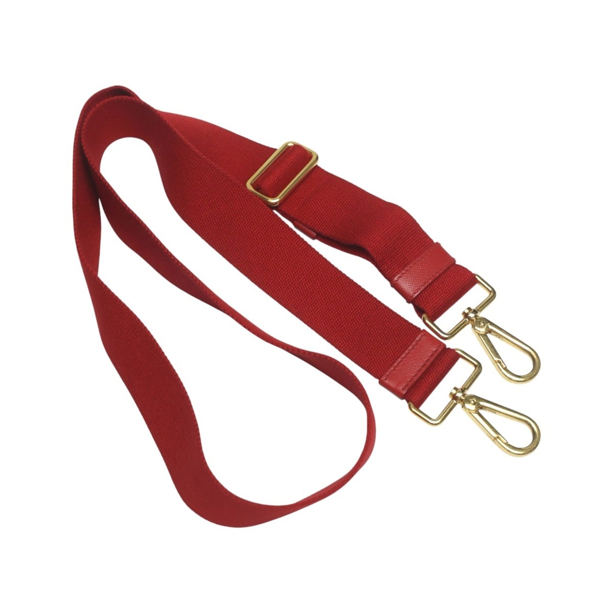 Prada Red Color Canvas Tote Bag (Pre-Owned)