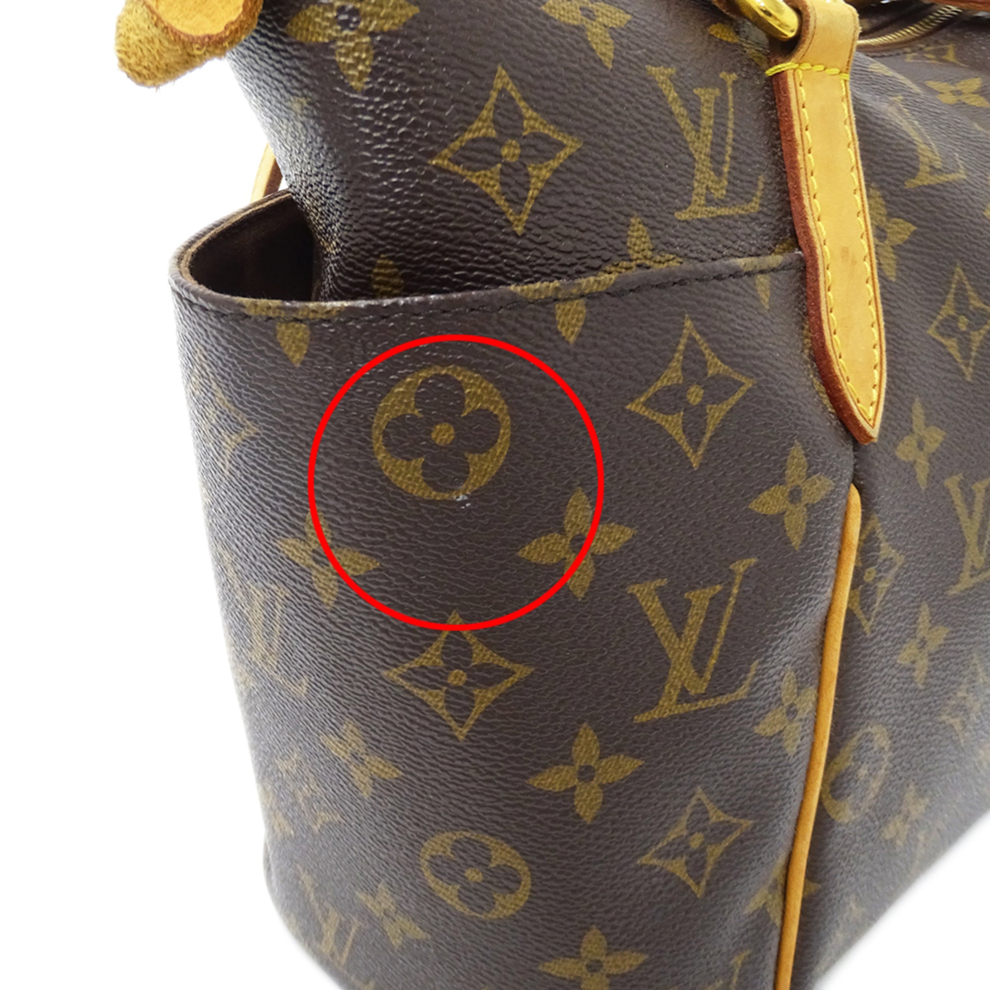 Louis Vuitton Brown Monogram Canvas Handbag Tote Bag (Pre-Owned)