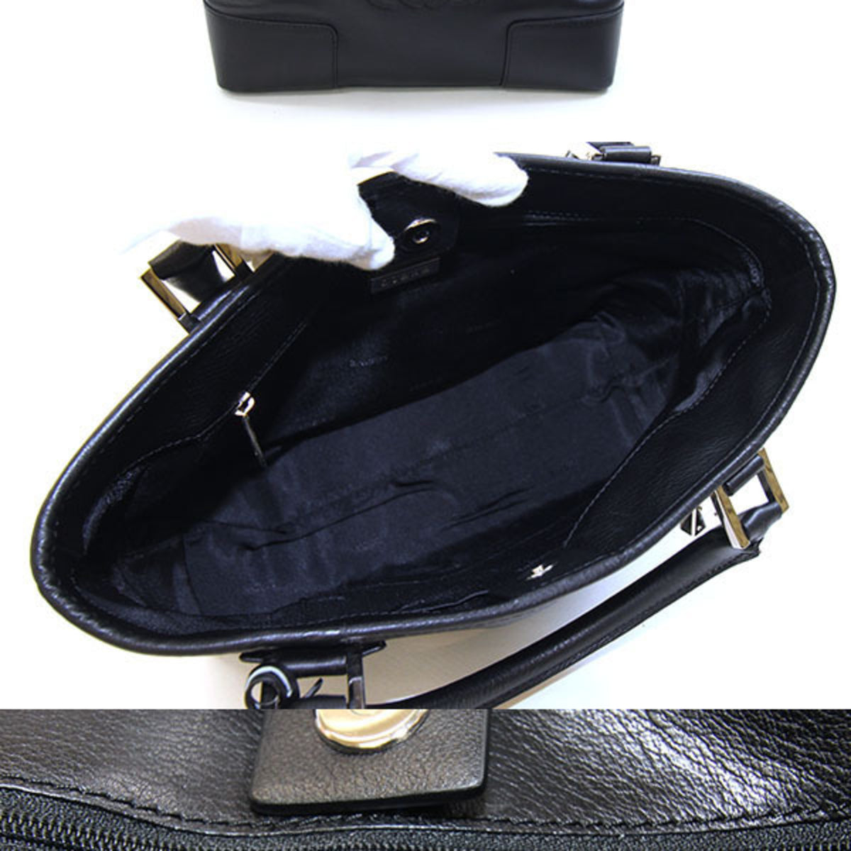 Loewe Black Leather Handbag (Pre-Owned)