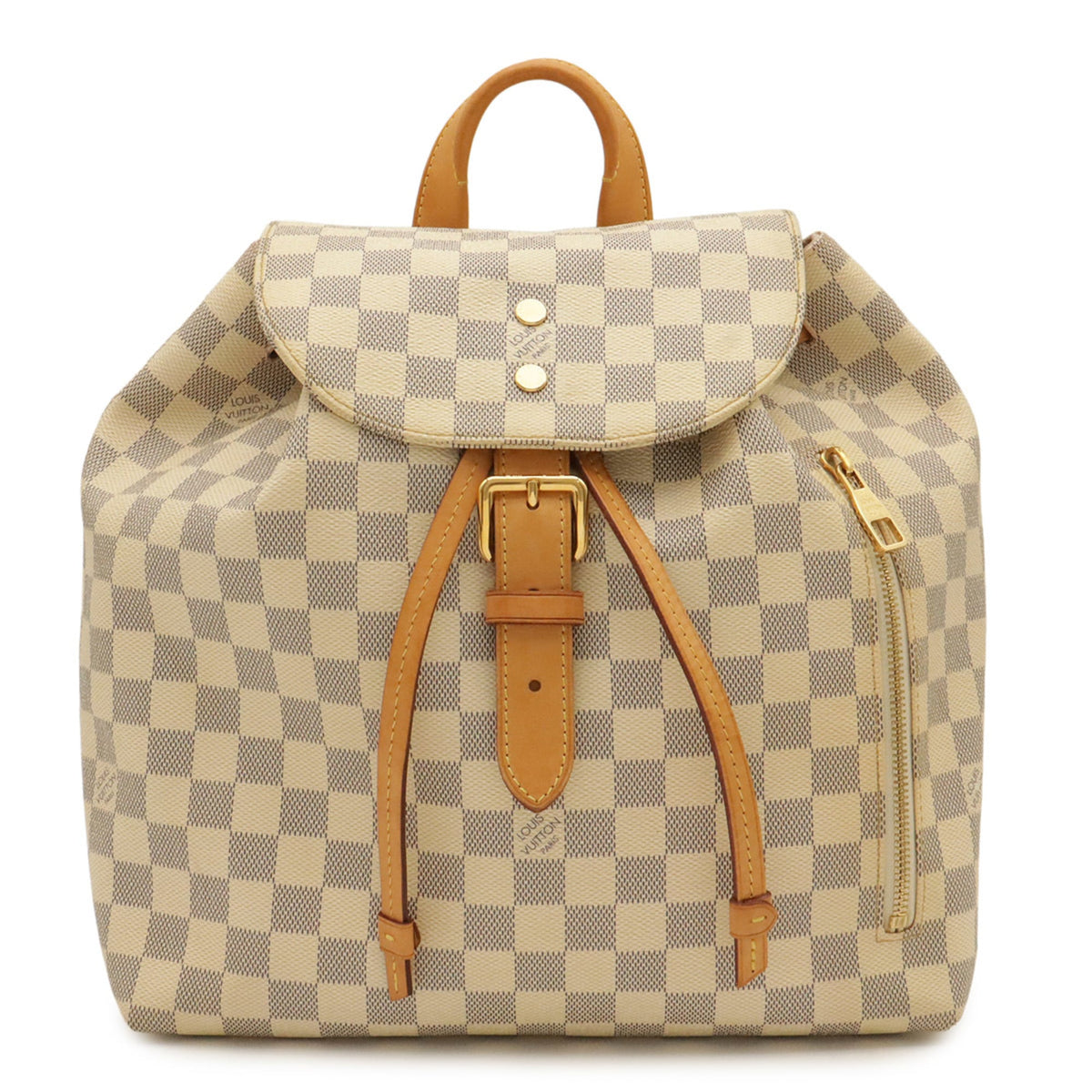 Louis Vuitton Damier Azur Ivory Damier Azur Backpack Shoulder Bag (Pre-Owned)