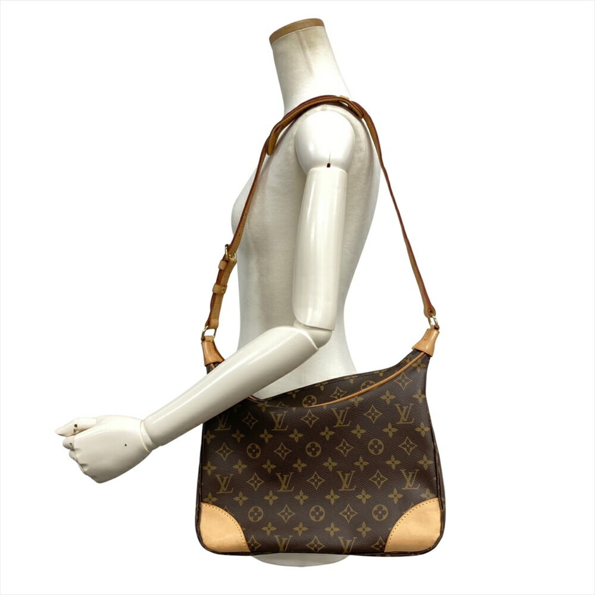 Louis Vuitton Brown Monogram Canvas Shoulder Bag (Pre-Owned)
