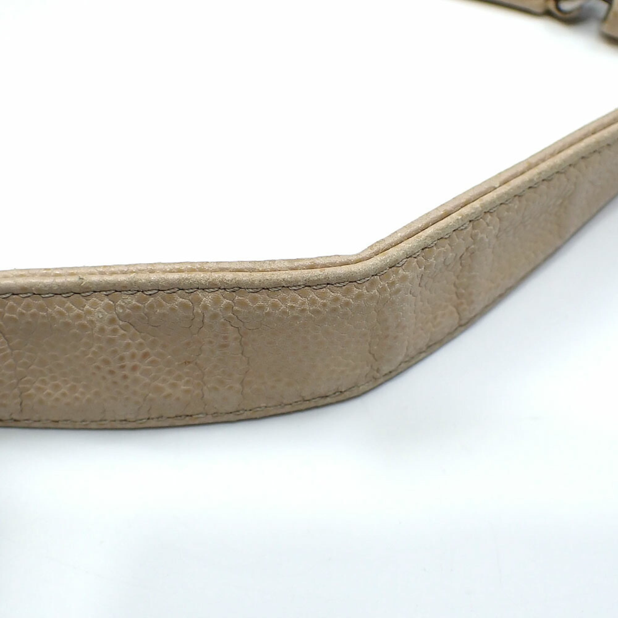 Chanel Matelasse Beige Grained Calfskin Tote Bag (Pre-Owned)