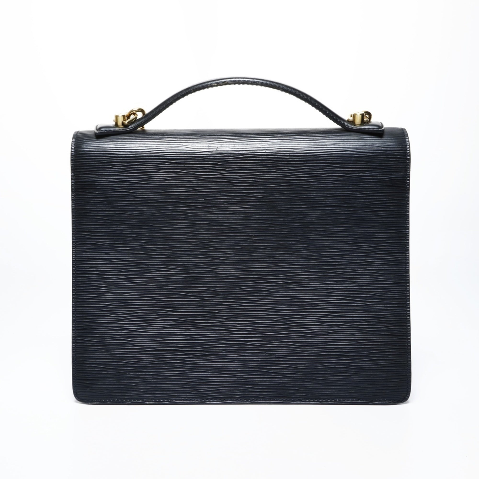 Louis Vuitton Epi Black Epi Leather Handbag (Pre-Owned)