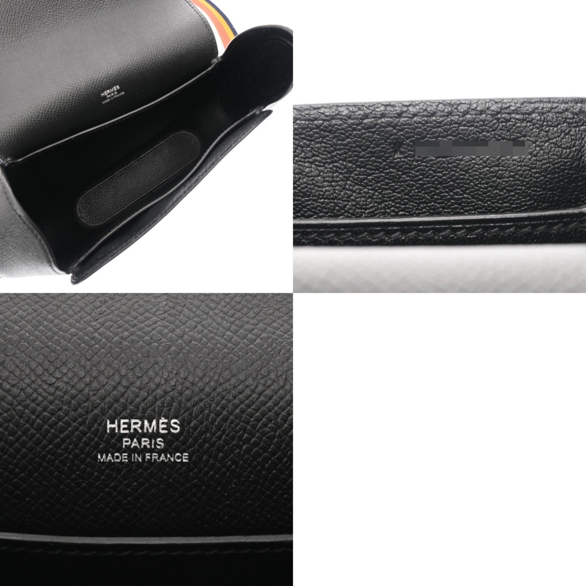 Hermes Black Epsom Leather Shoulder Bag (Pre-Owned)