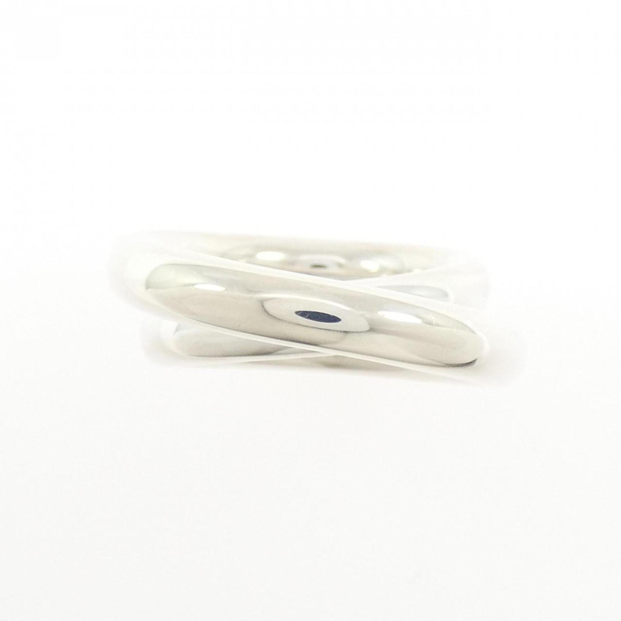 Hermes Silver 925 Band Ring (Pre-Owned)