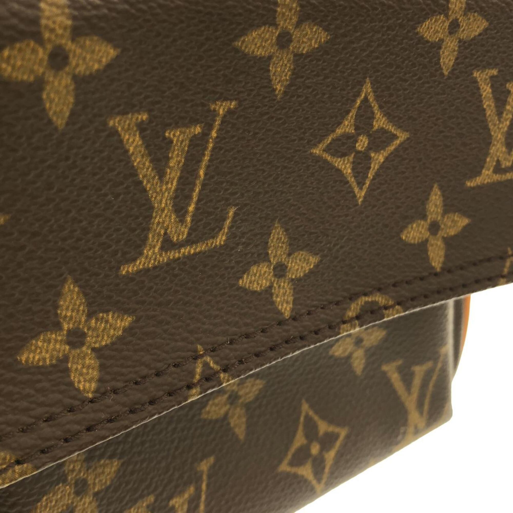 Louis Vuitton Marron Coated Canvas Shoulder Bag (Pre-Owned)