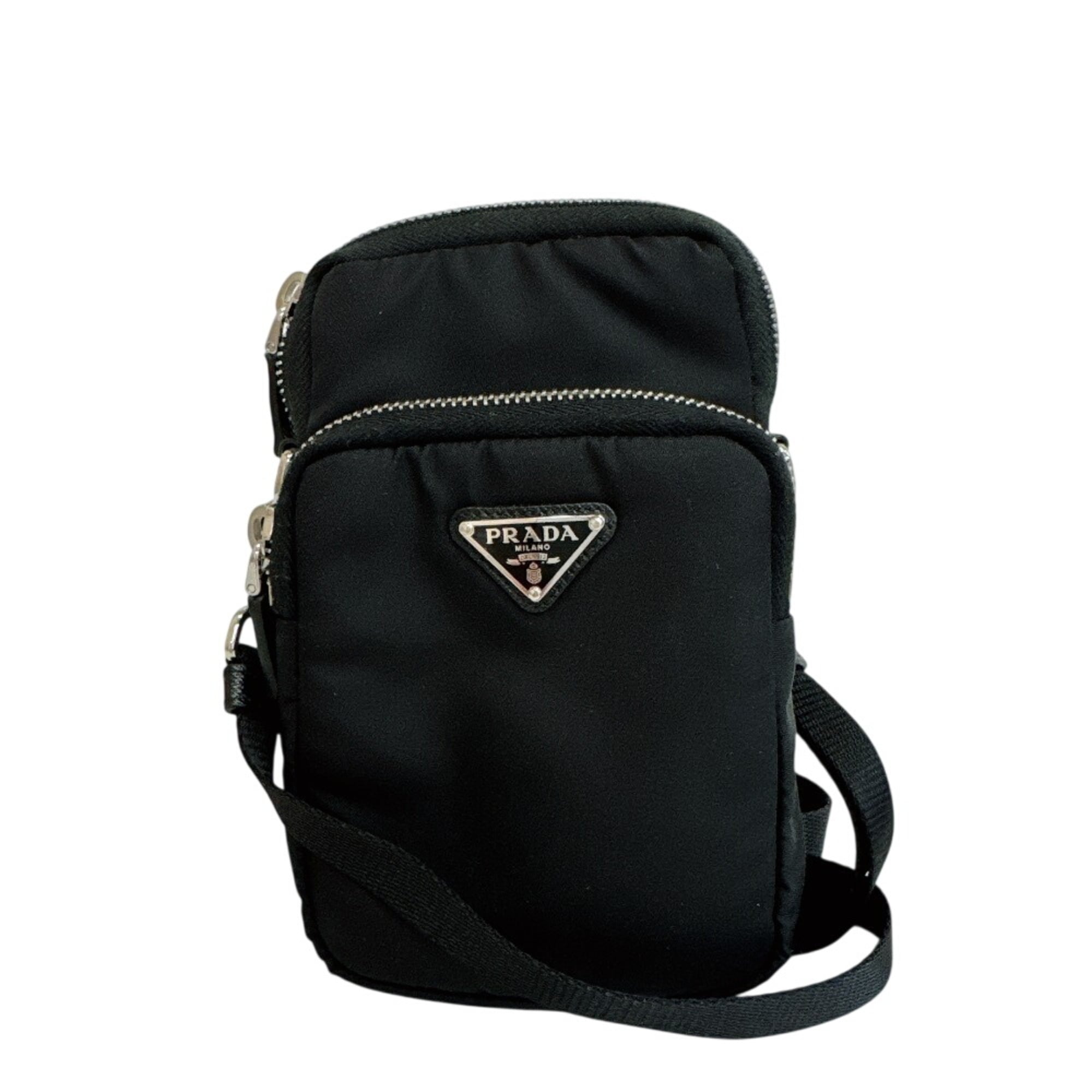 Prada Black Nylon Shoulder Bag (Pre-Owned)