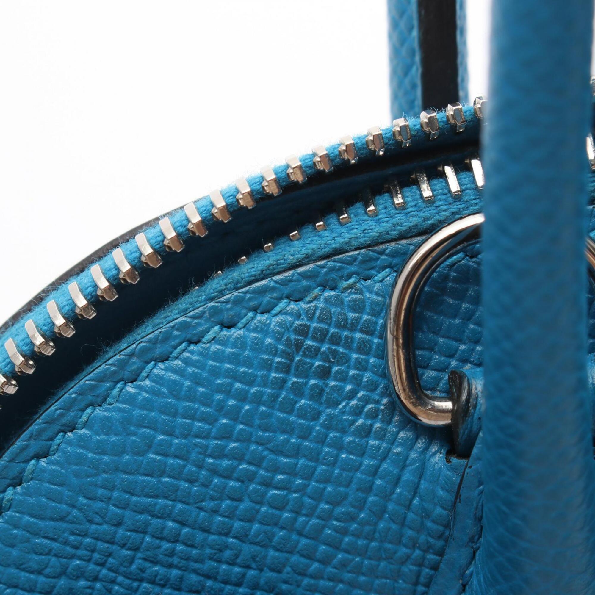 Hermes Blue Epsom Leather Handbag (Pre-Owned)