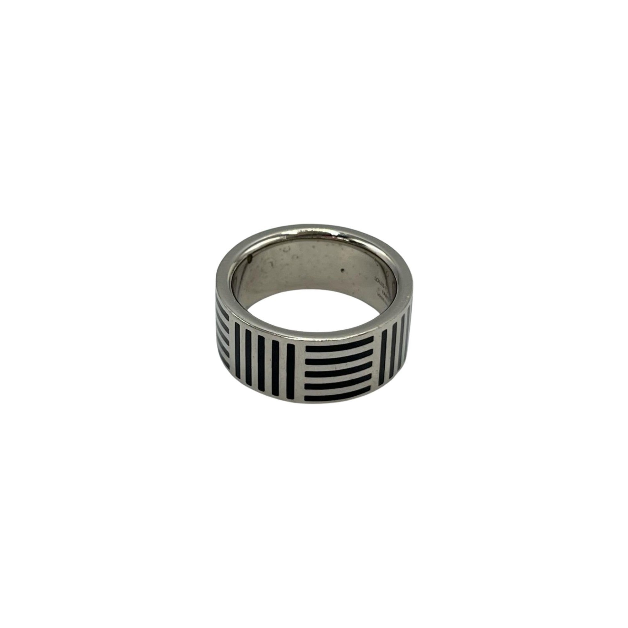 Louis Vuitton Silver Band Ring (Pre-Owned)