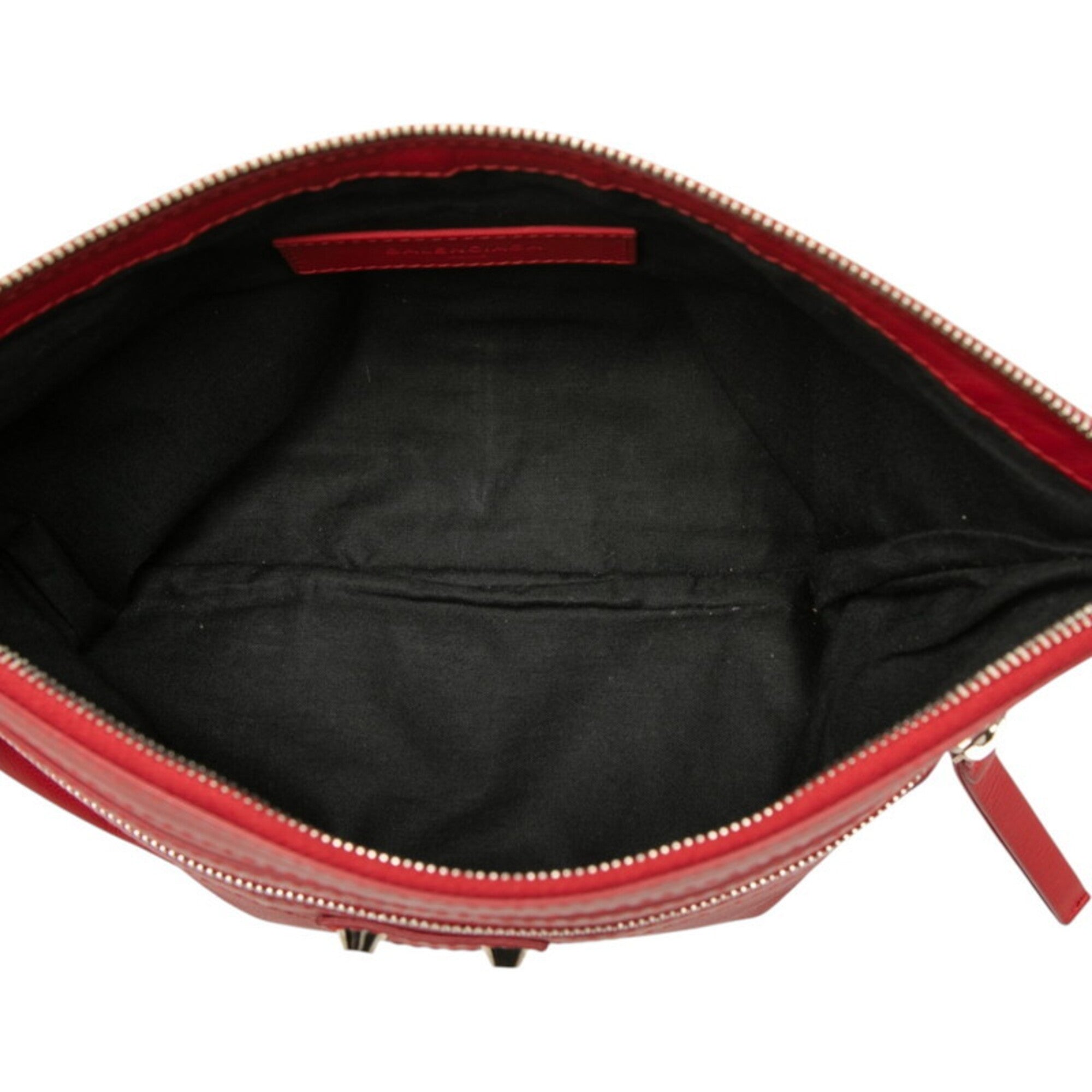 Balenciaga Red Color Leather Clutch Bag (Pre-Owned)