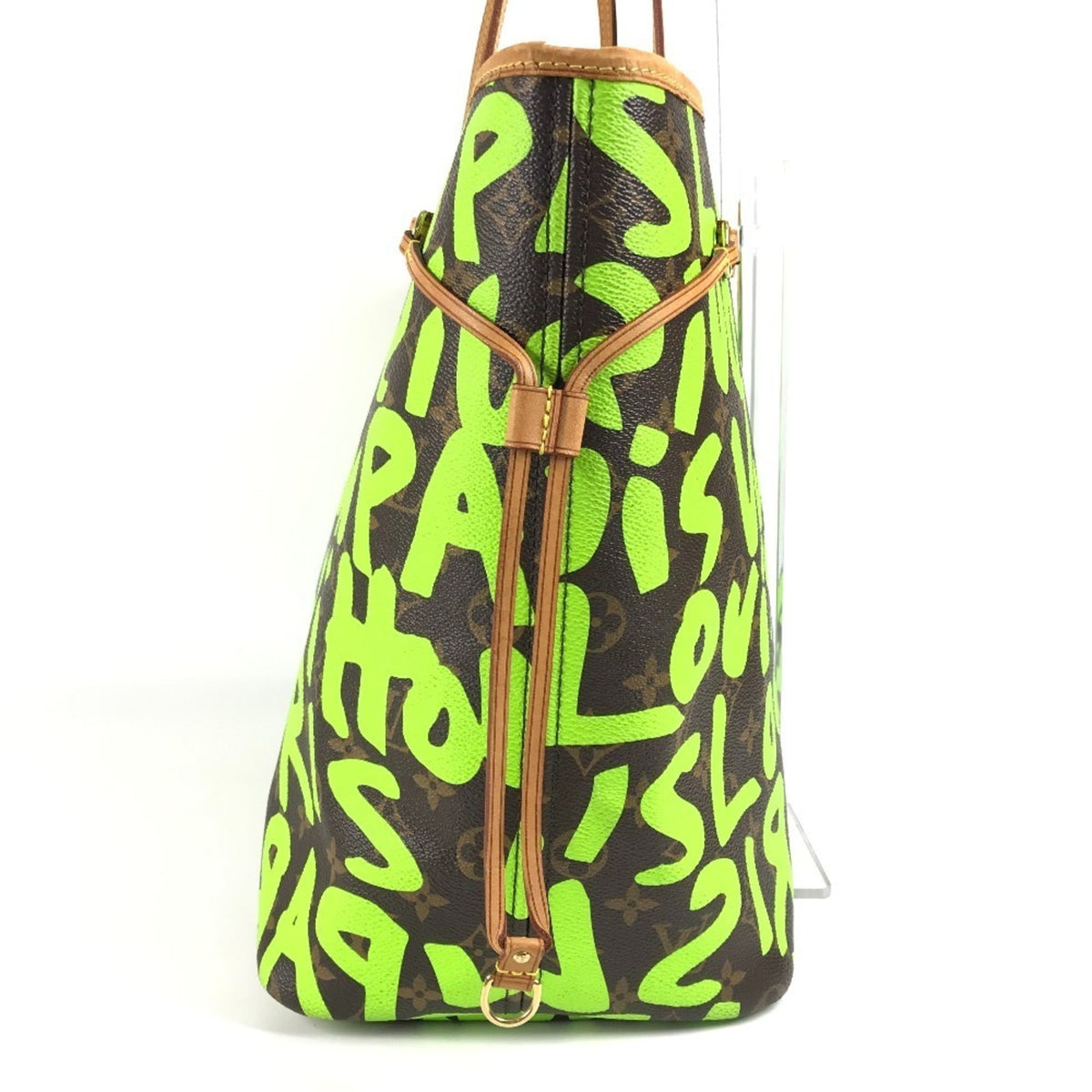 Louis Vuitton Brown Green Vert Monogram Graffiti Shoulder Bag Tote Bag (Pre-Owned)