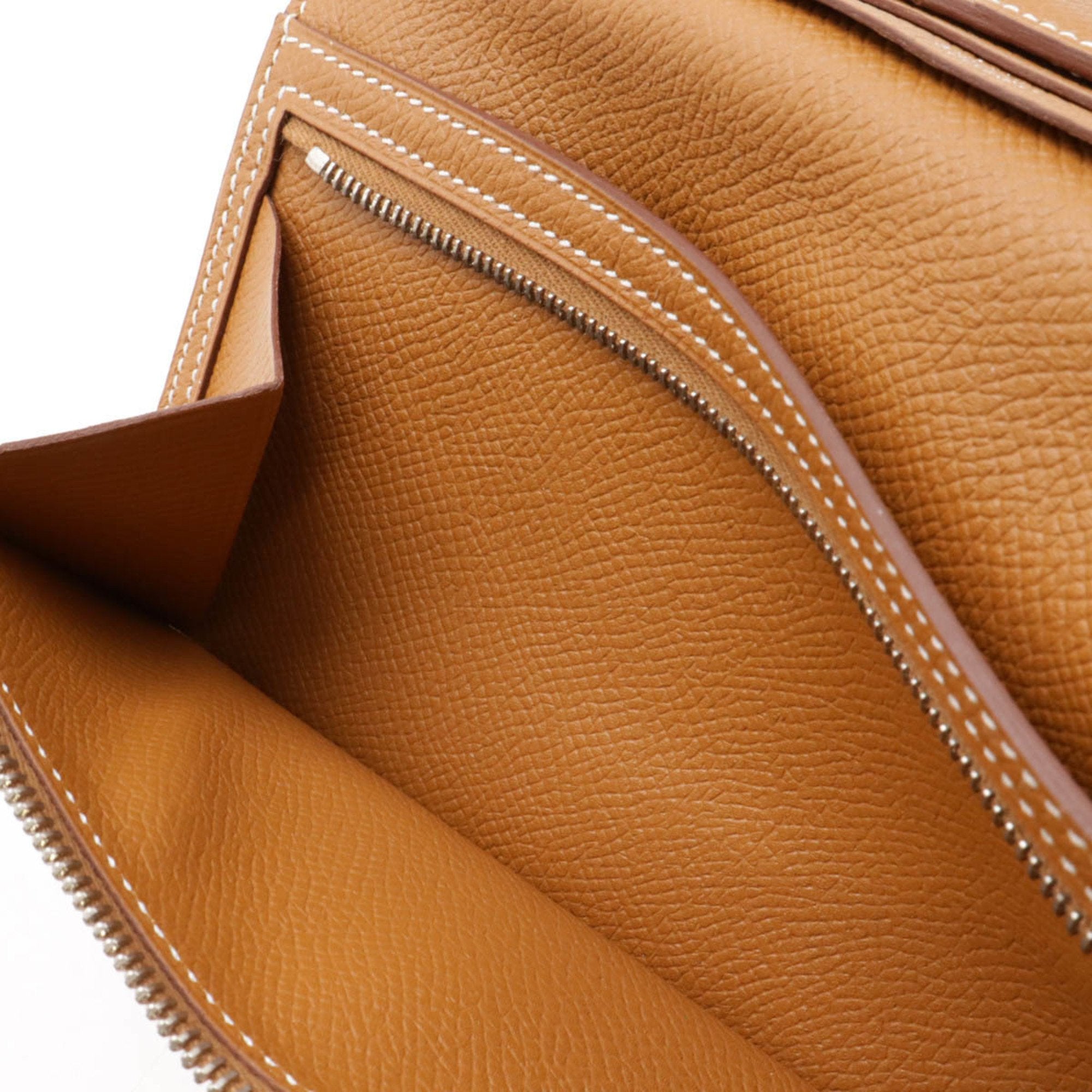 Hermes Camel Epsom Leather Long Wallet (Bi-Fold) (Pre-Owned)