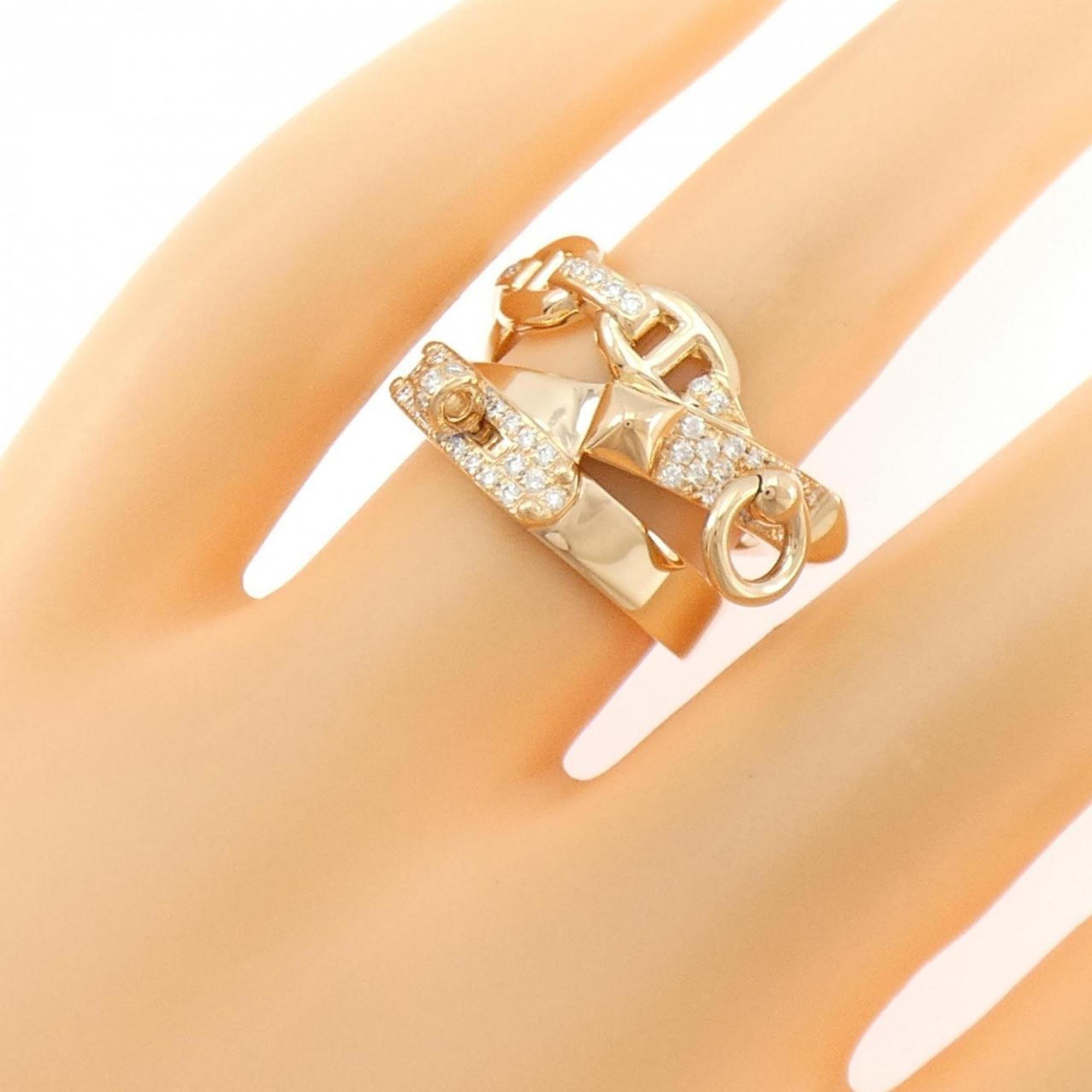 Hermes Pink Gold Pink Gold (18K) Band Ring (Pre-Owned)