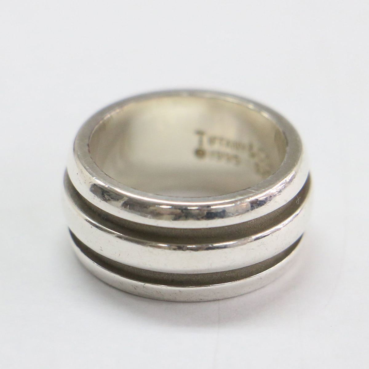 Tiffany Silver Silver 925 Band Ring (Pre-Owned)