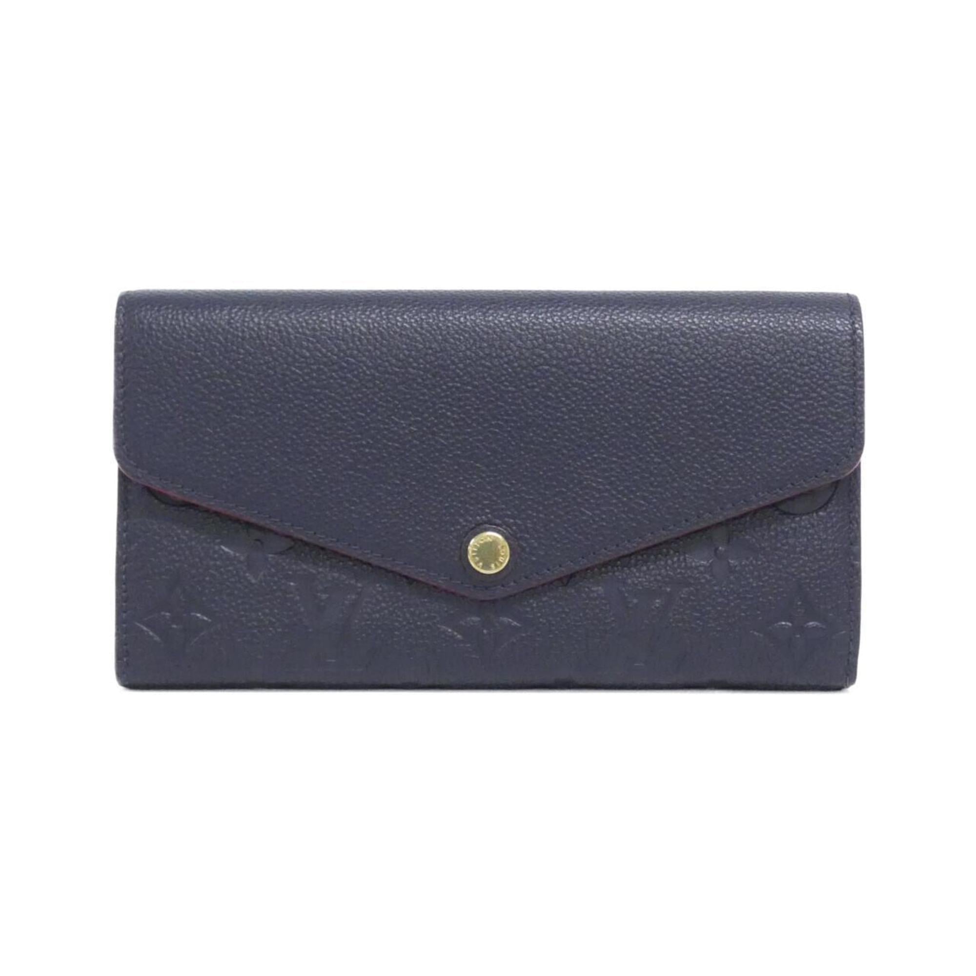 Louis Vuitton Marine Rouge Leather Long Wallet (Bi-Fold) (Pre-Owned)