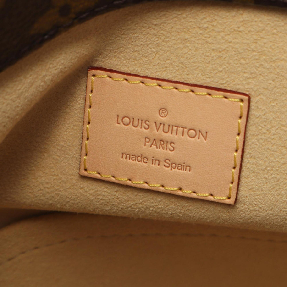 Louis Vuitton Brown Monogram Coated Canvas Leather Handbag Shoulder Bag (Pre-Owned)