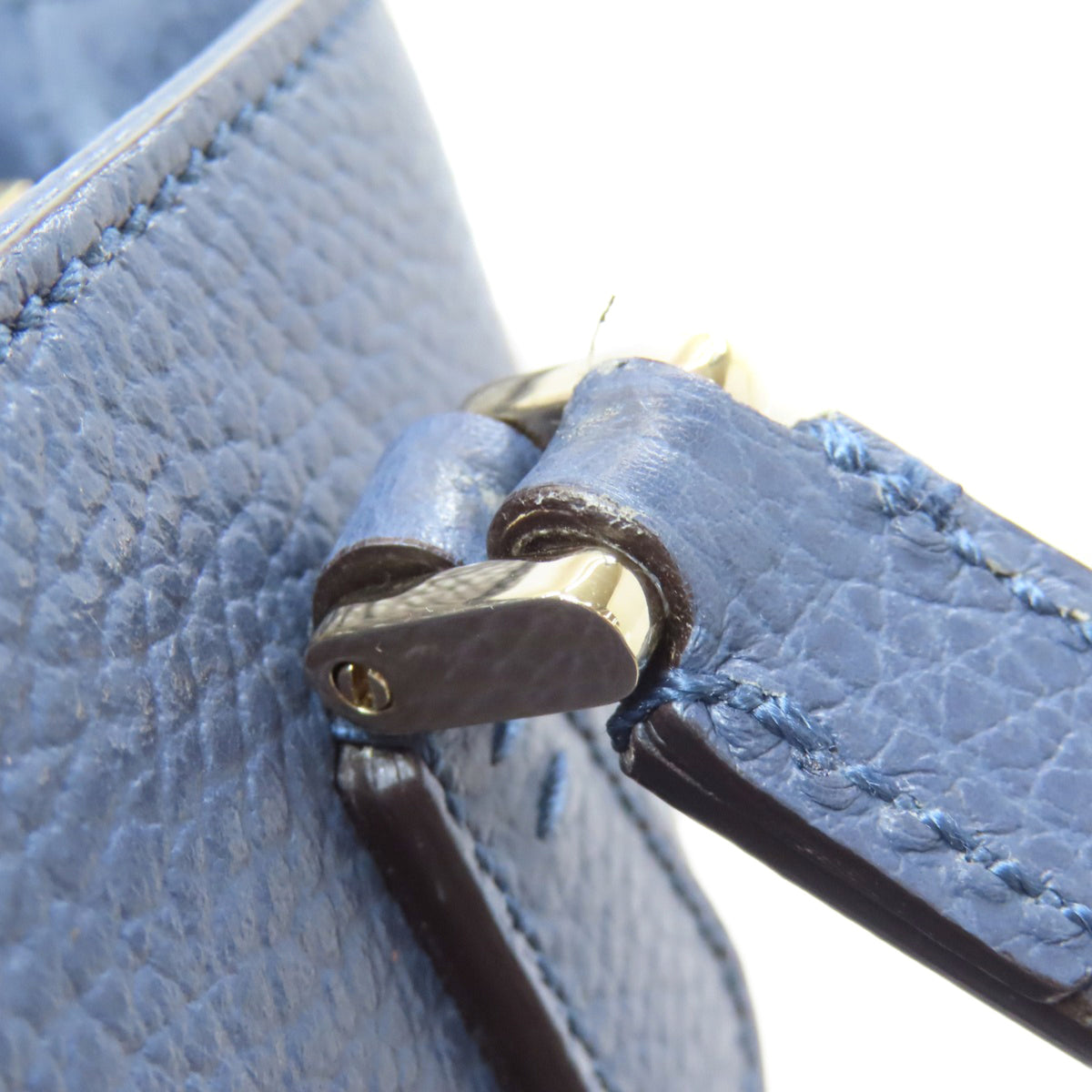 Gucci Blue Leather Handbag (Pre-Owned)