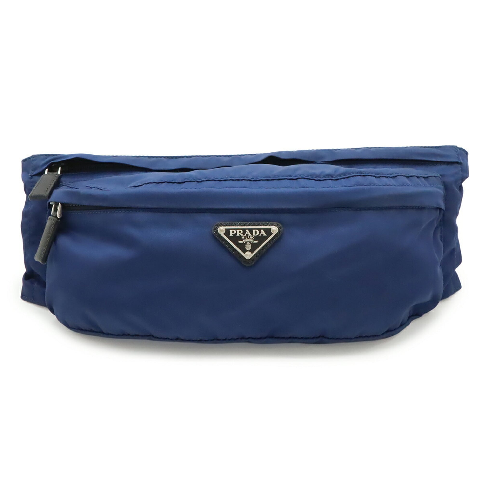 Prada Black Blue Nylon Pouch Sling Bag (Pre-Owned)