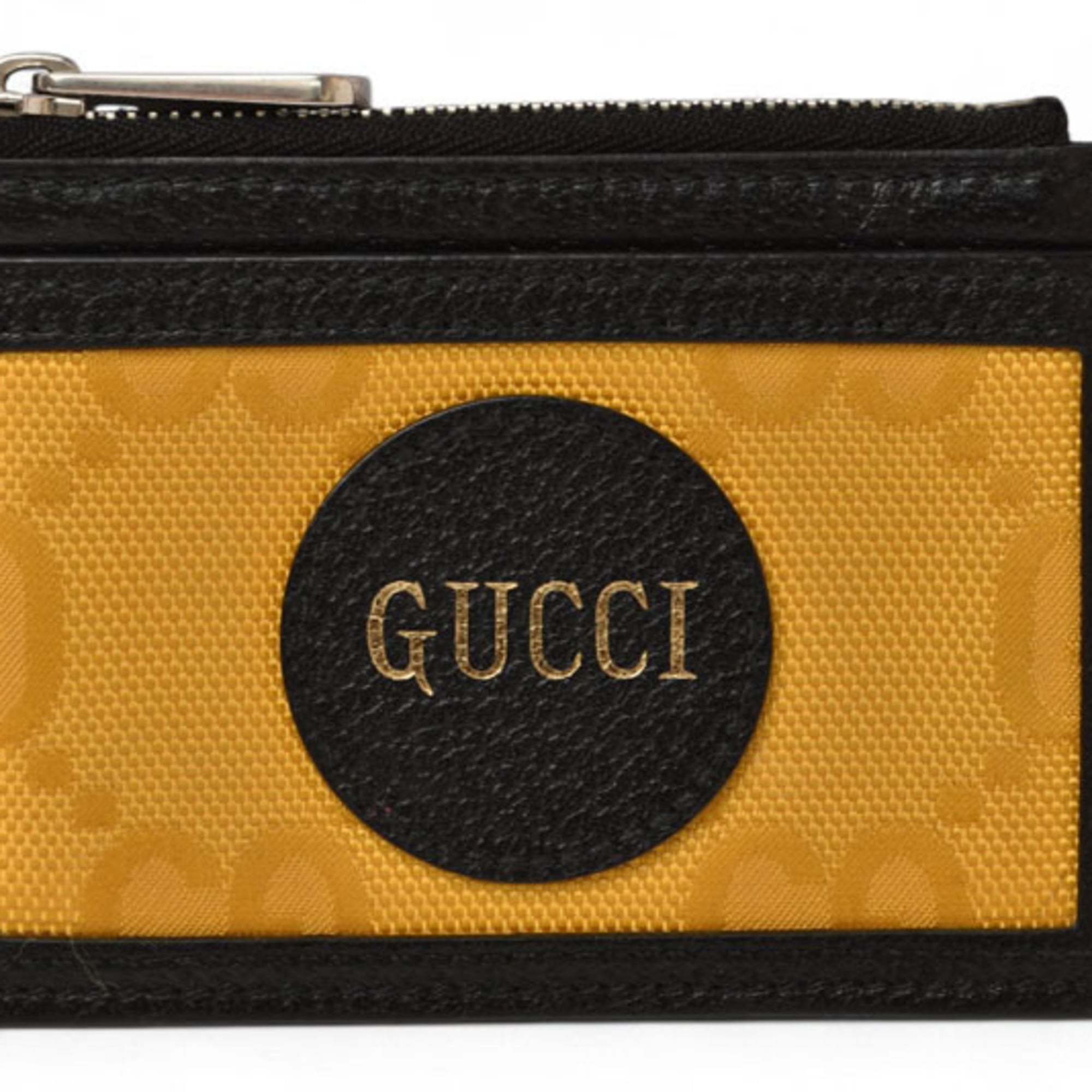 Gucci Black Yellow Leather Coin Purse/Coin Case (Pre-Owned)