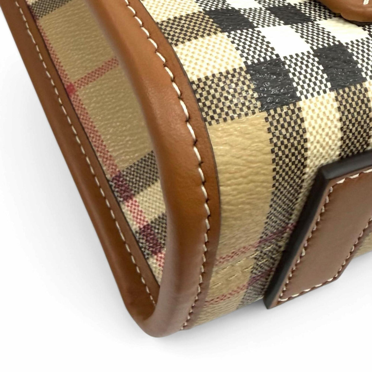 Burberry Beige Brown Shoulder Bag (Pre-Owned)