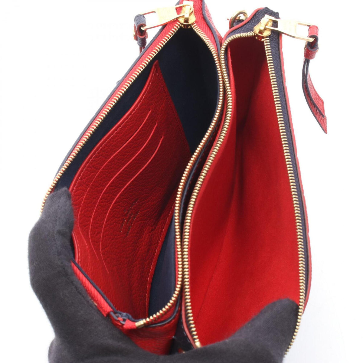 Louis Vuitton Marine Rouge Navy Red Color Monogram Empreinte Leather Shoulder Bag (Pre-Owned)