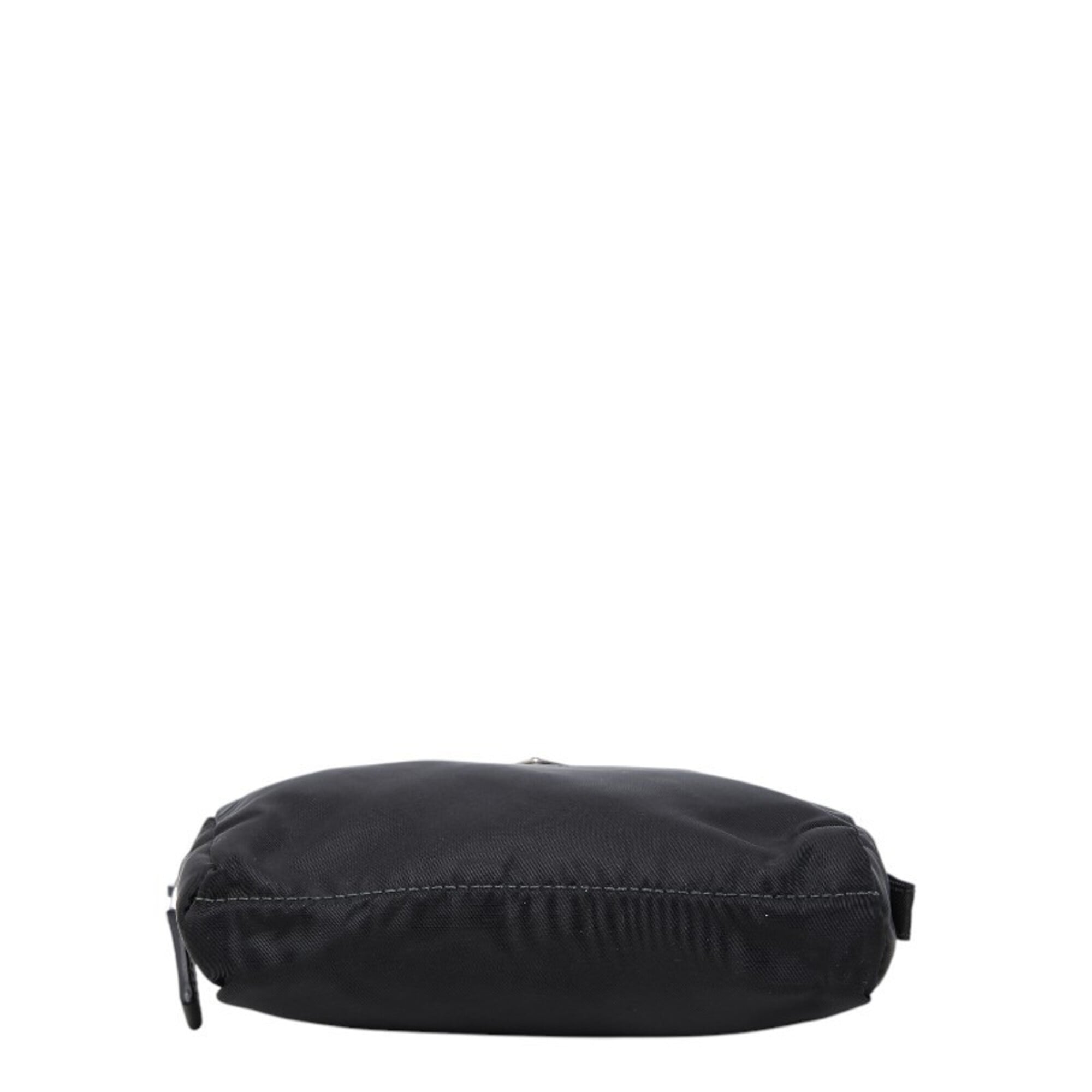 Prada Black Nylon Leather Handbag Pouch (Pre-Owned)
