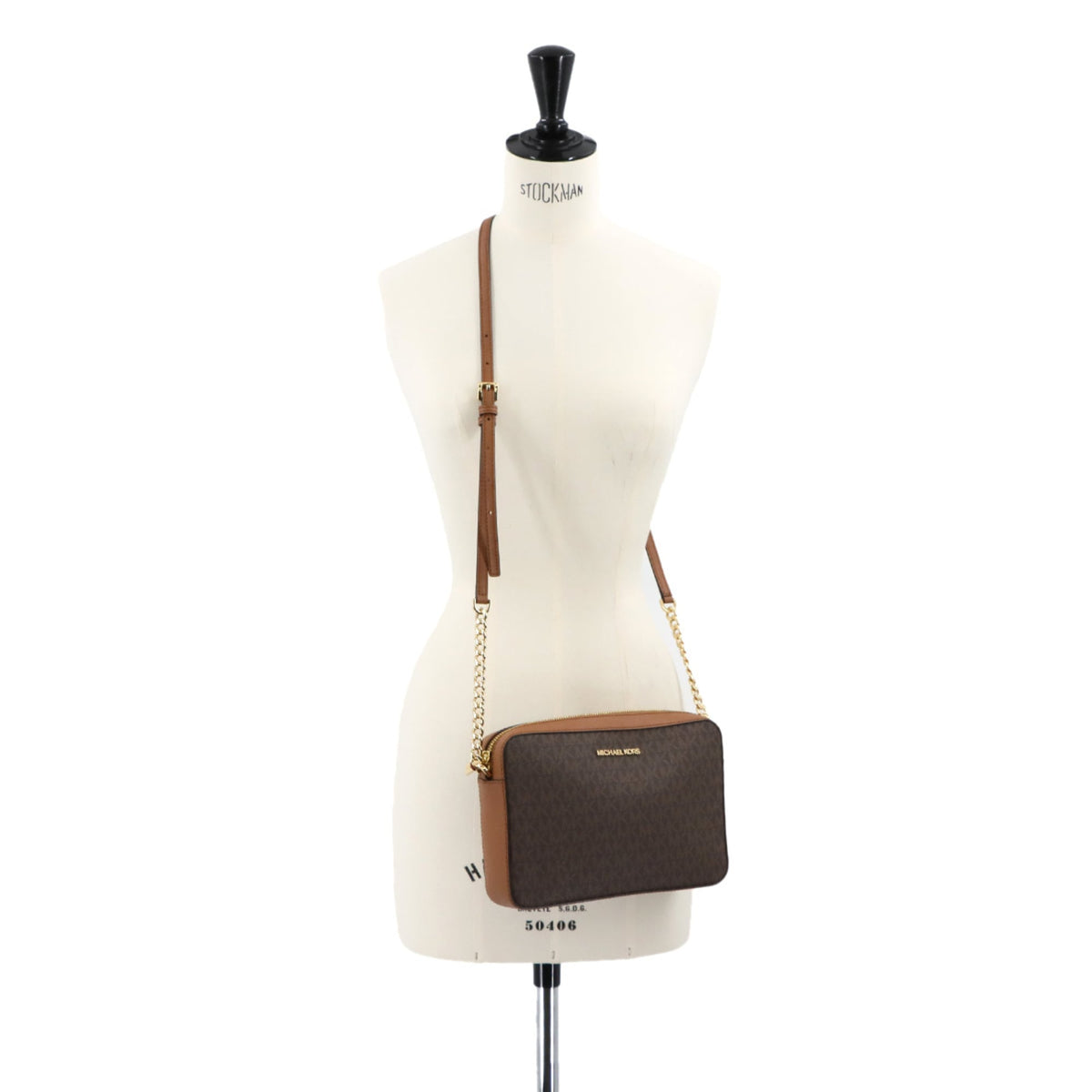 Michael Kors Brown Pvc Leather Handbag Shoulder Bag (Pre-Owned)