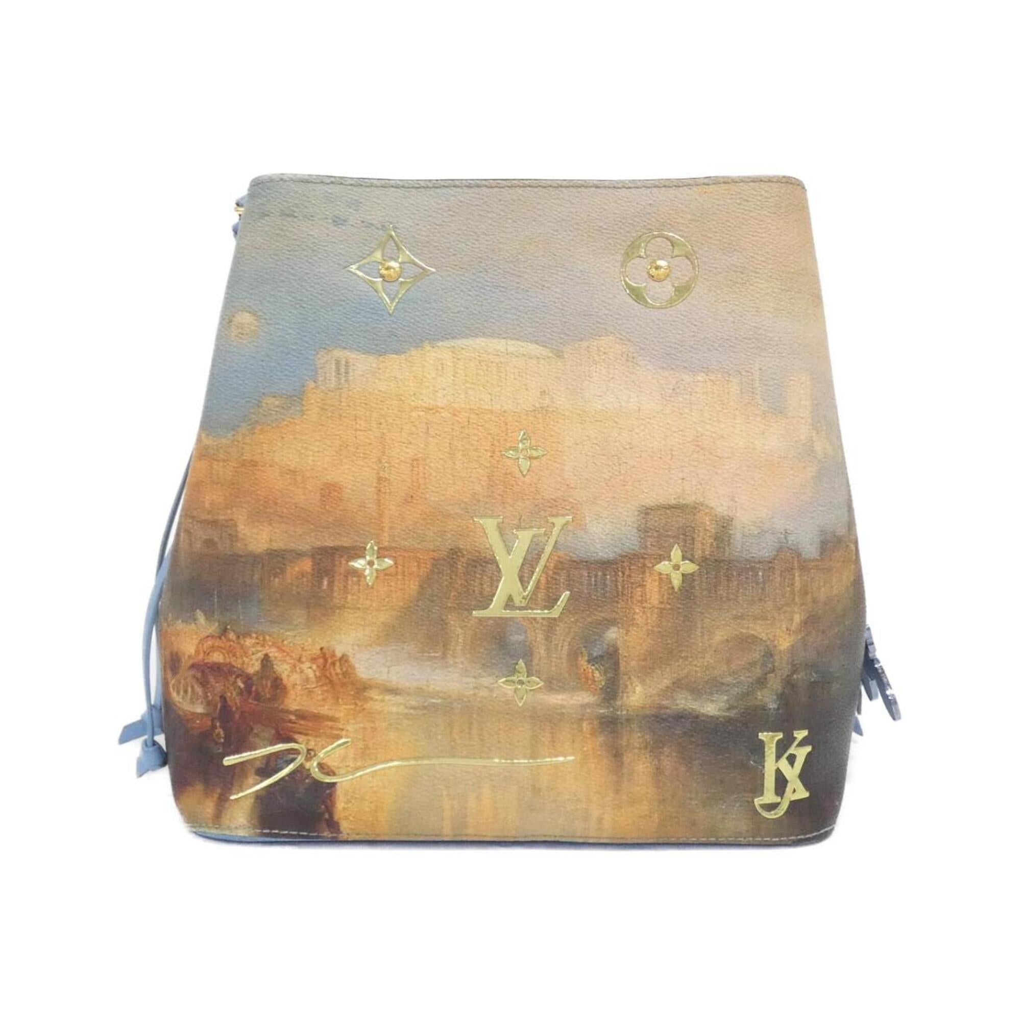 Louis Vuitton Monogram Sky Blue Coated Canvas Shoulder Bag (Pre-Owned)
