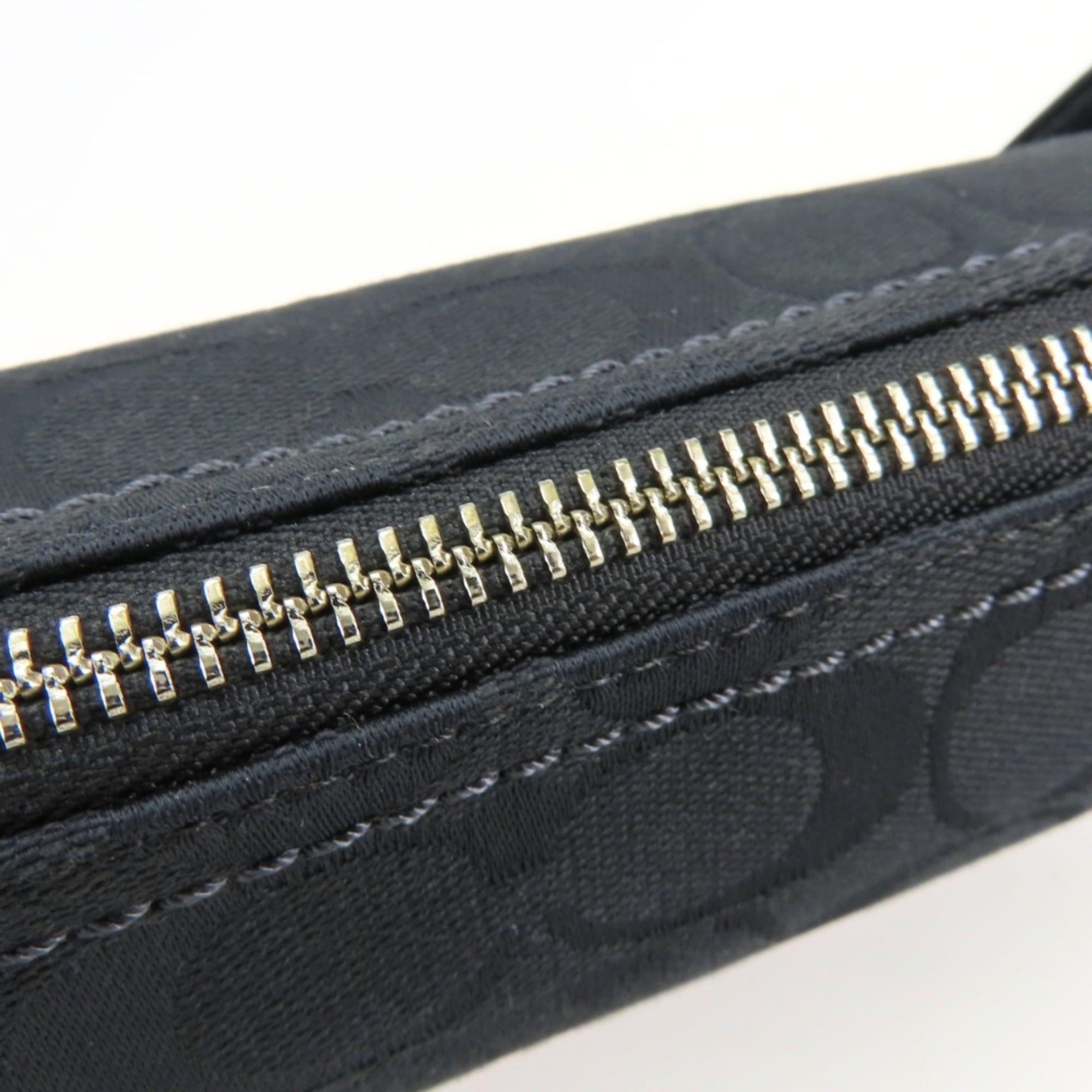 Coach Black Signature Line Shoulder Bag (Pre-Owned)