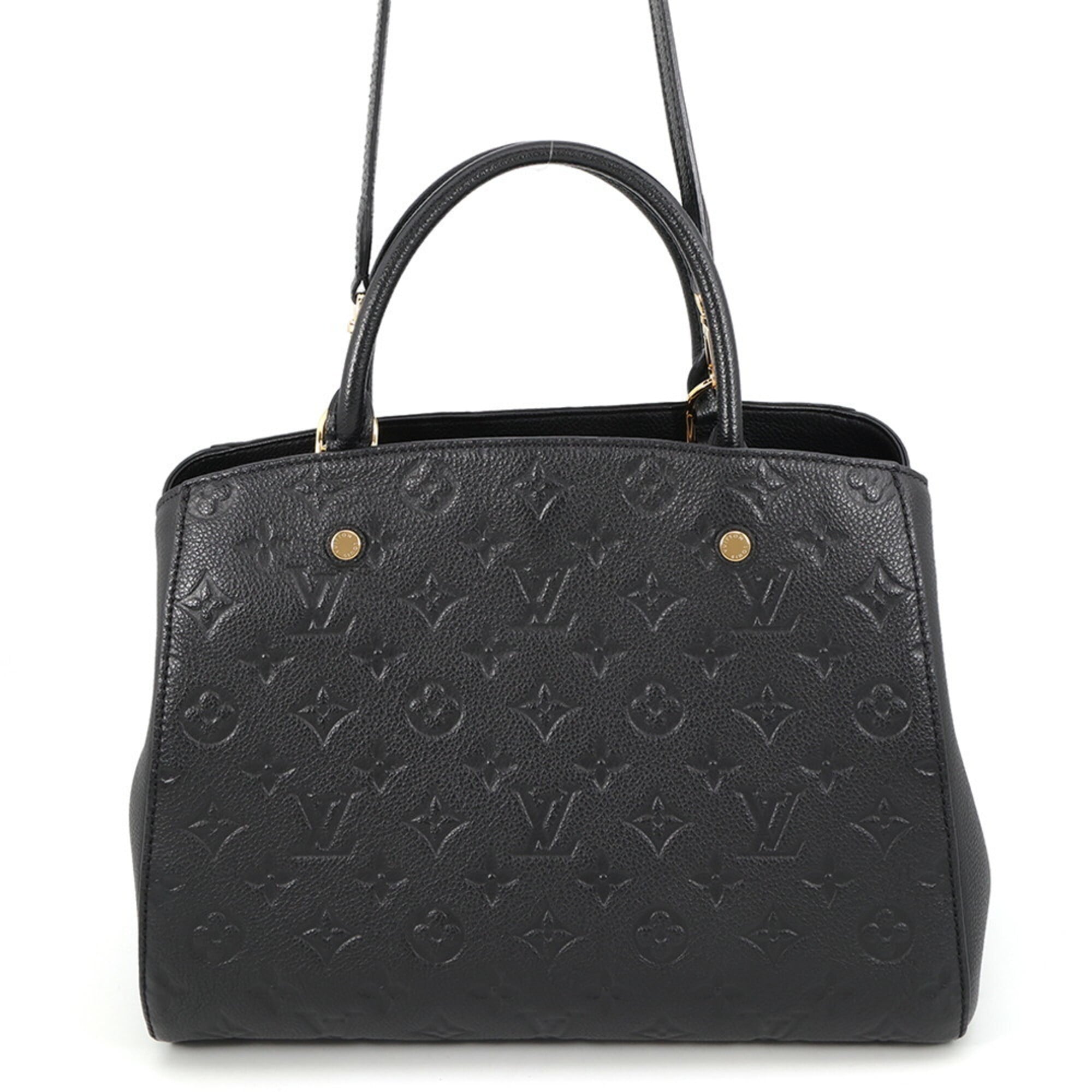 Louis Vuitton Noir Monogram Empreinte Handbag Shoulder Bag (Pre-Owned)