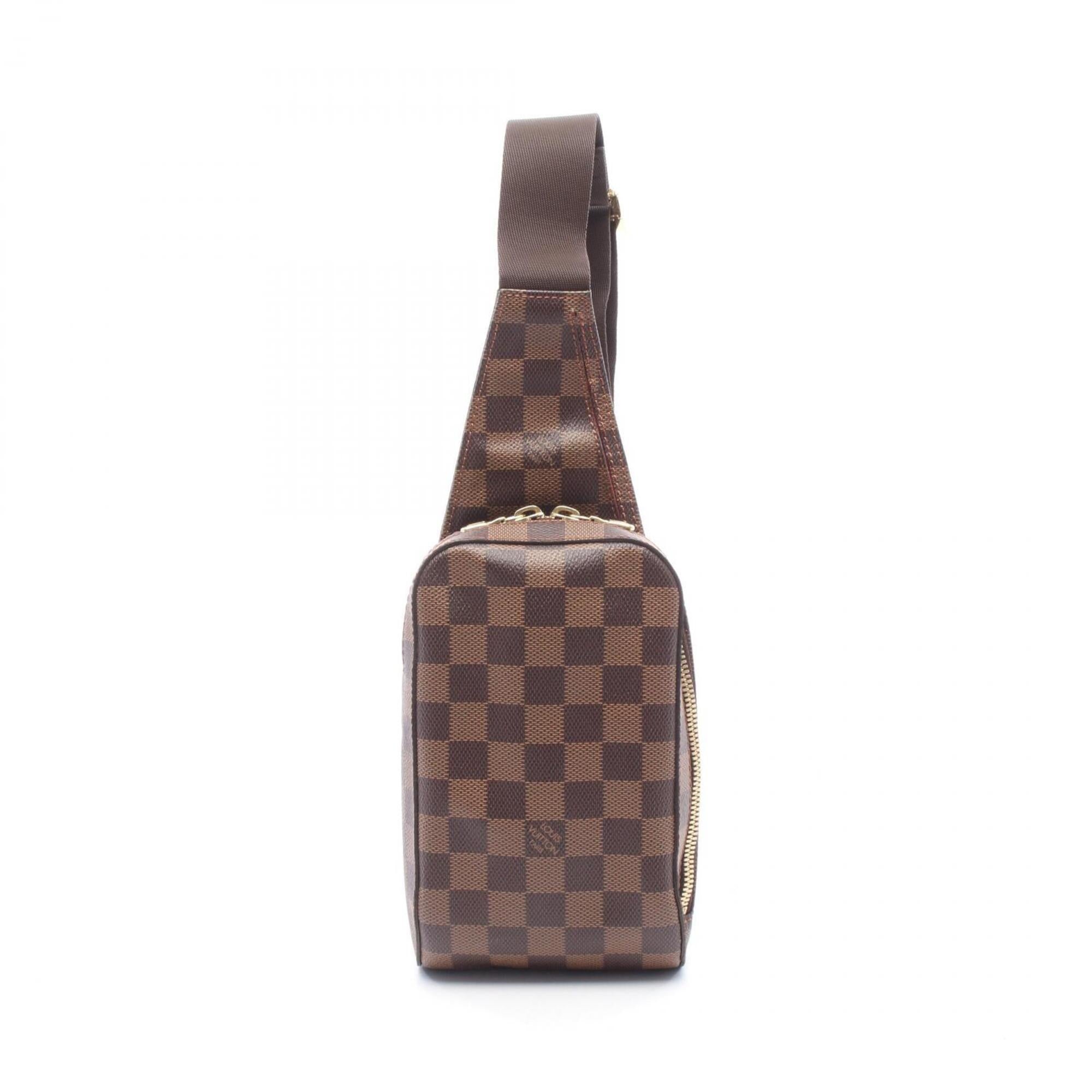 Louis Vuitton Brown Ebene Coated Canvas Pvc Damier Canvas Fanny Pack Sling Bag (Pre-Owned)