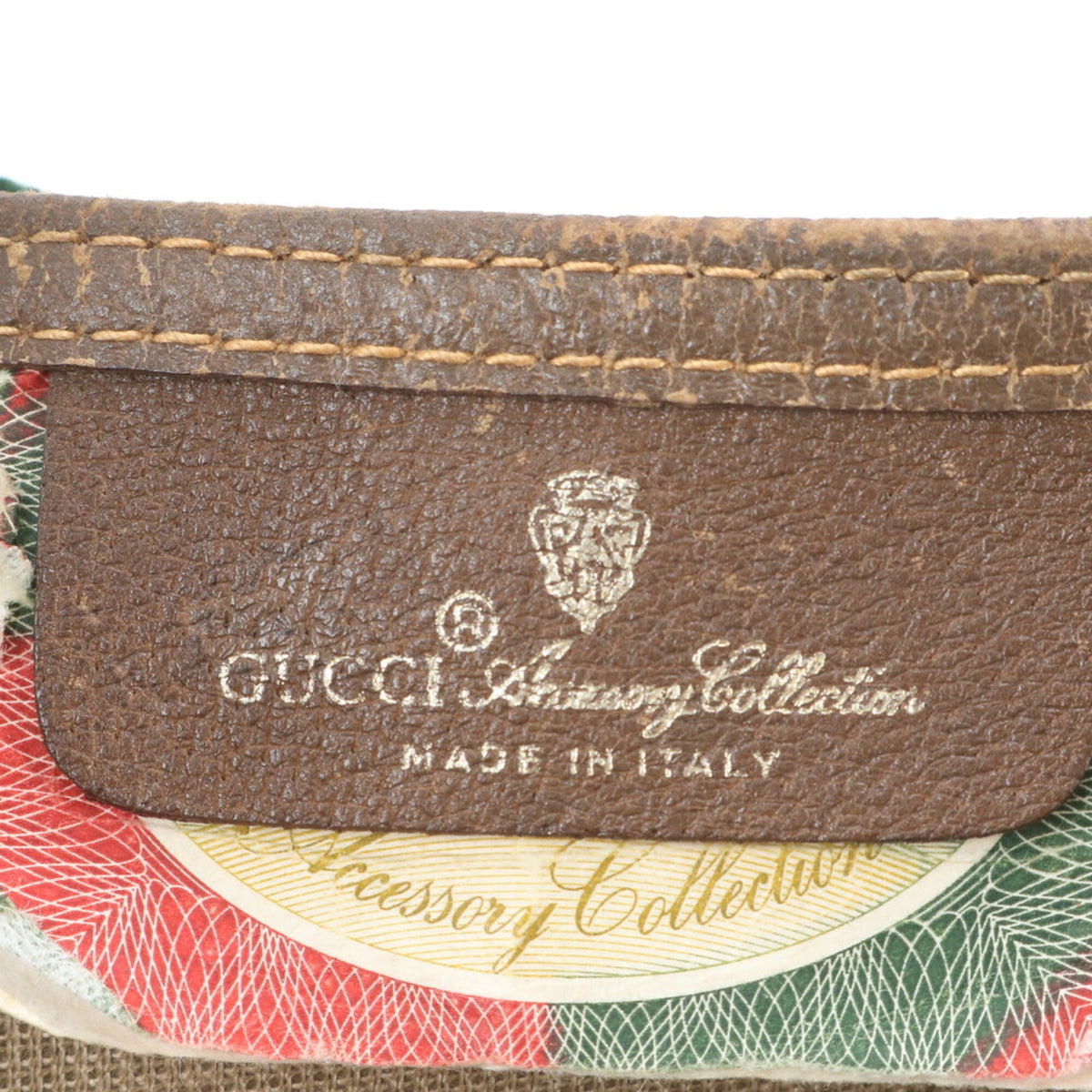 Gucci Brown Leather Coated Canvas Tote Bag (Pre-Owned)
