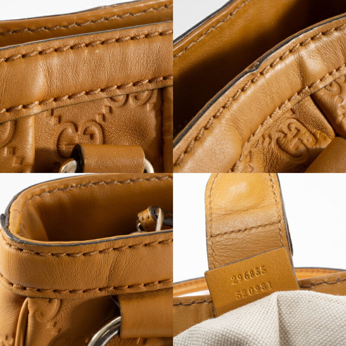 Gucci Brown Leather Handbag (Pre-Owned)