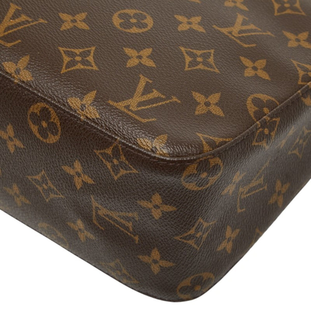 Louis Vuitton Monogram Brown Pvc Leather Handbag Shoulder Bag (Pre-Owned)
