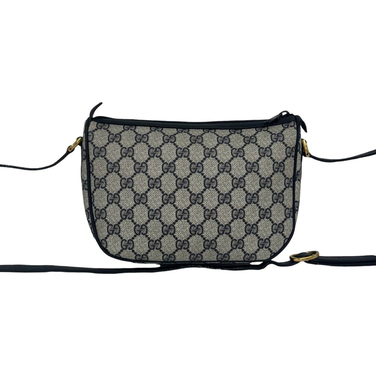 Gucci Navy Red Color Pvc Leather Pochette Shoulder Bag (Pre-Owned)