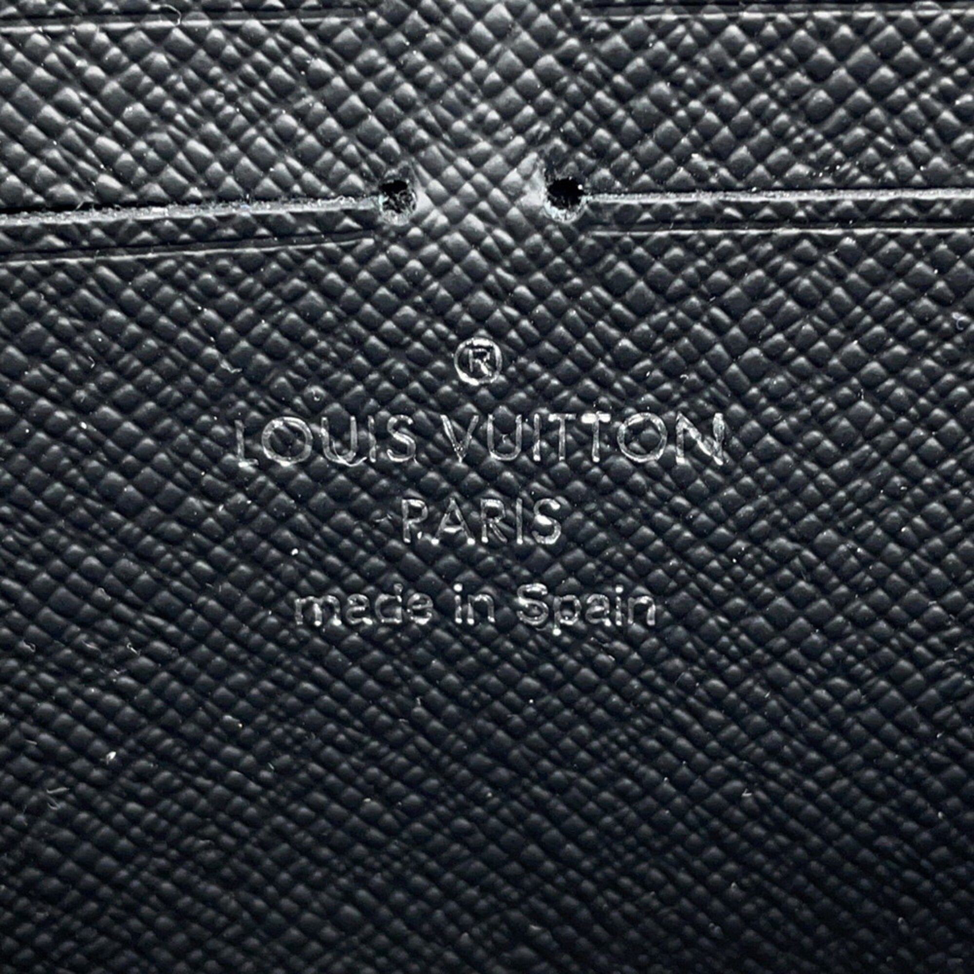 Louis Vuitton Black Monogram Macassar Noir Monogram Long Wallet (Bi-Fold) (Pre-Owned)