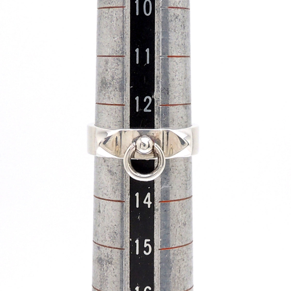 Hermes Silver 925 Band Ring (Pre-Owned)