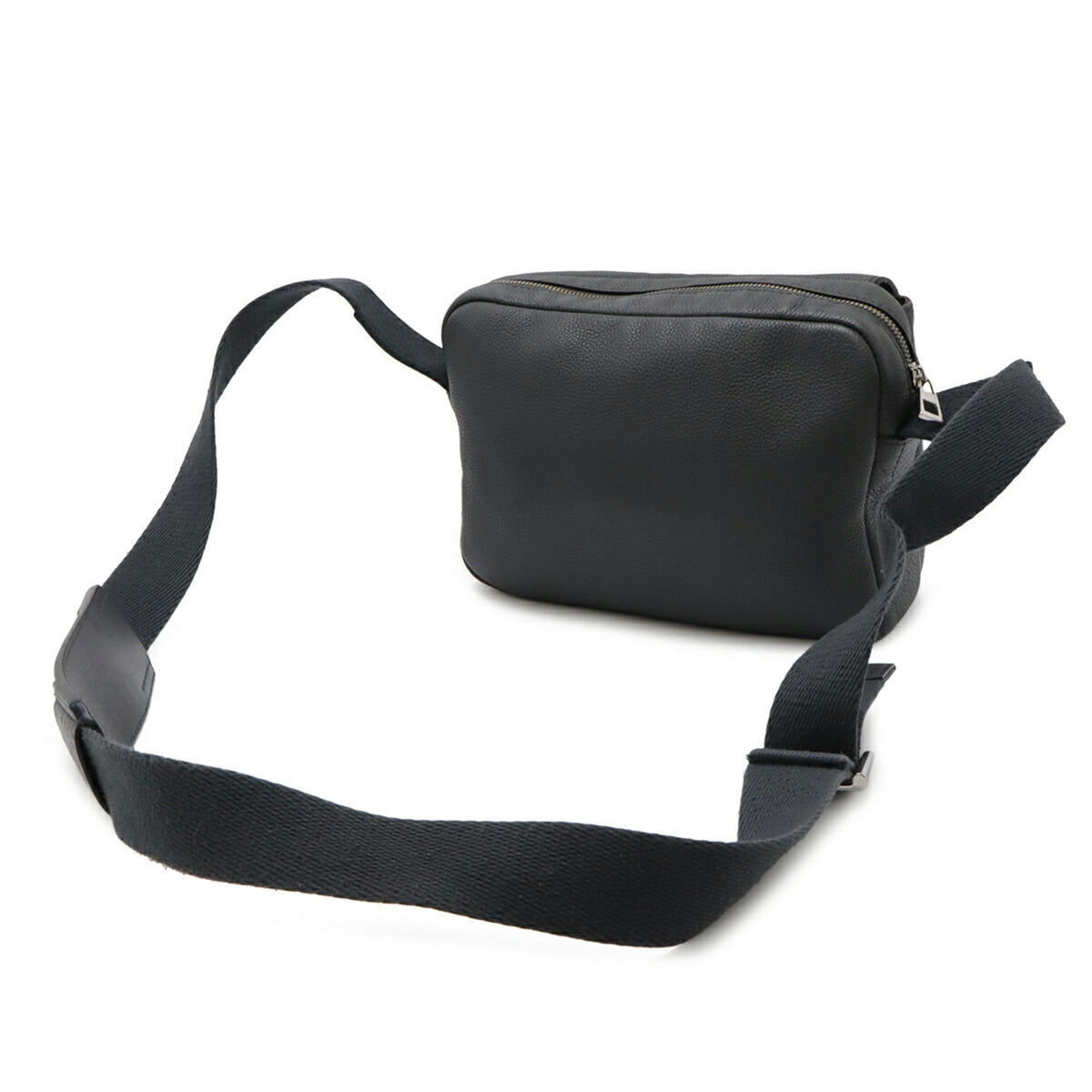 Loewe Gray Leather Messenger Bag Shoulder Bag (Pre-Owned)