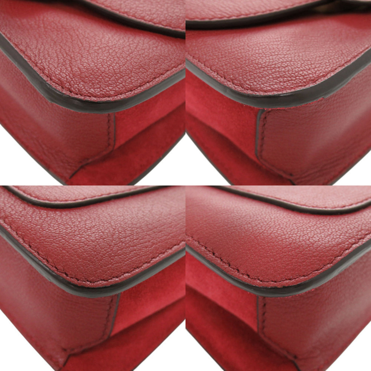 Chloé Red Color Leather Shoulder Bag (Pre-Owned)