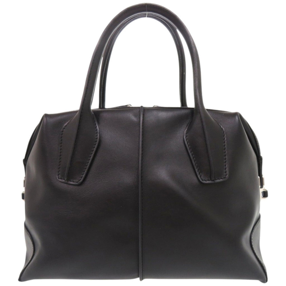 Tod's Black Leather Handbag Shoulder Bag (Pre-Owned)