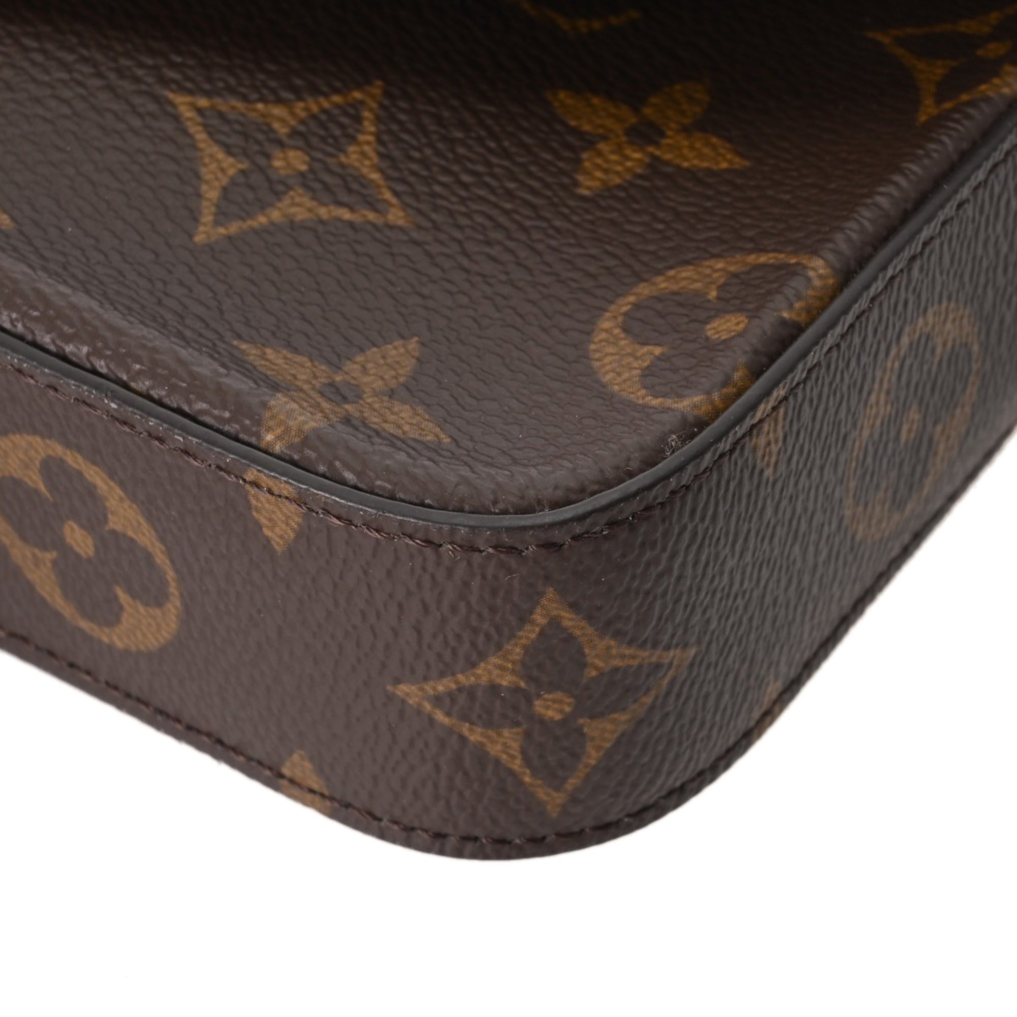 Louis Vuitton Monogram Brown Khaki Monogram Pochette Shoulder Bag (Pre-Owned)